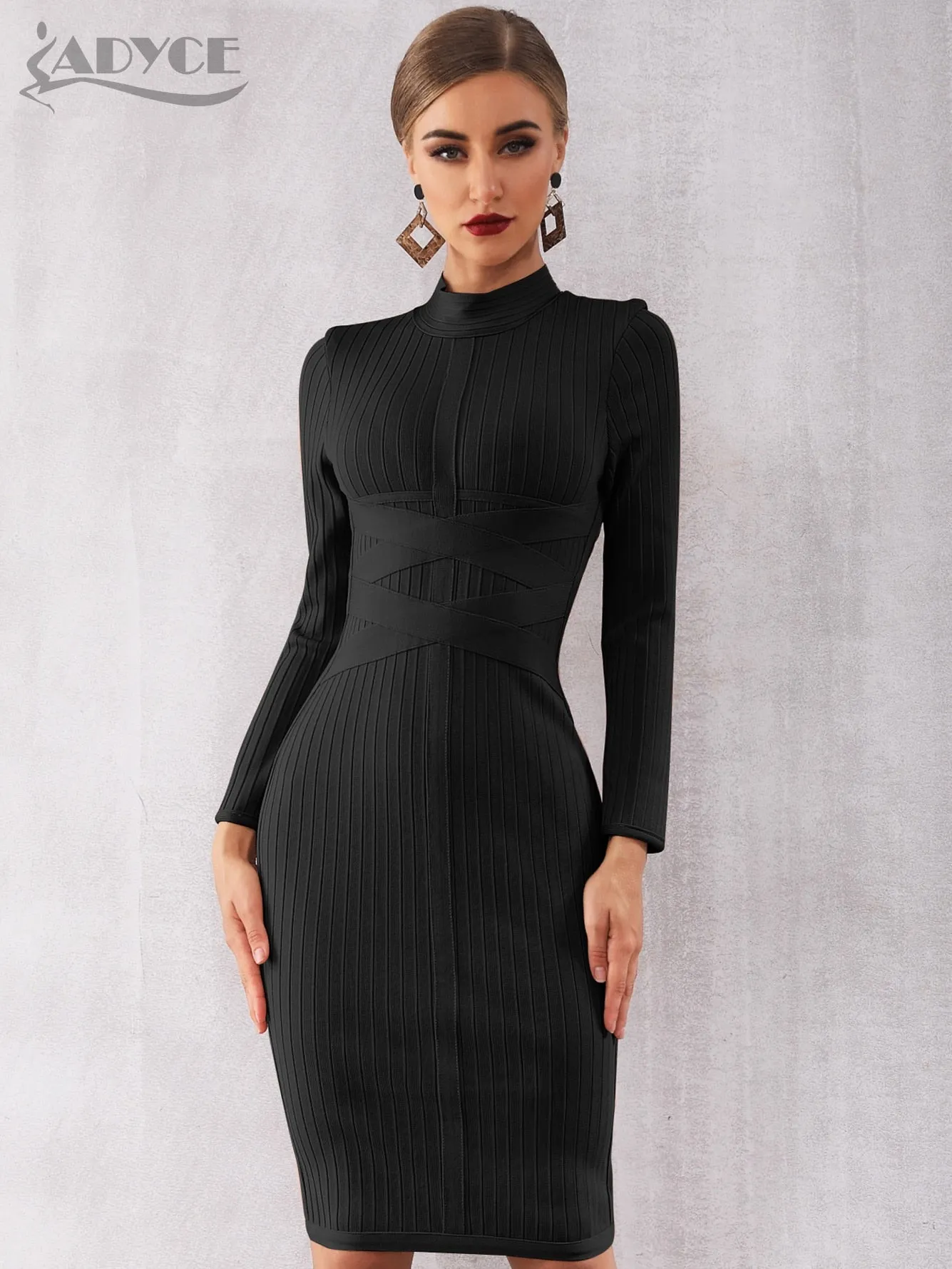Adyce Women's Bandage Bodycon Midi Dress