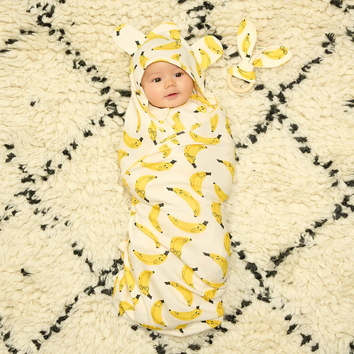 Banana Split - Baby Blanket With Hood