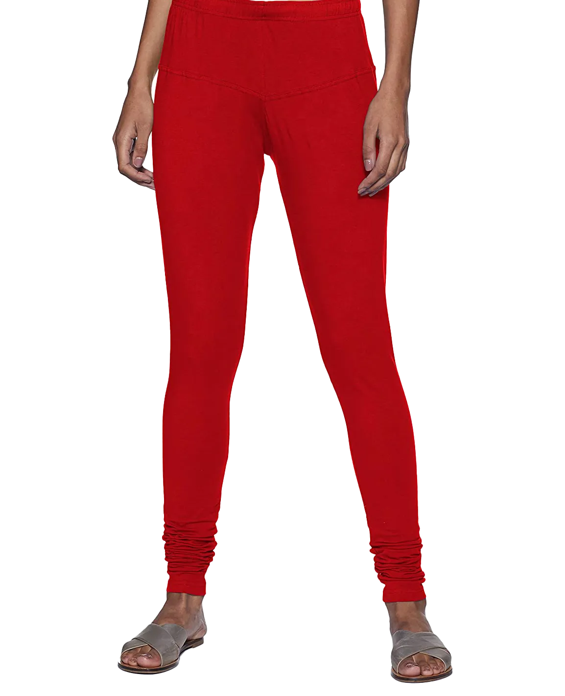 Black and Red churidar Leggings Combo (Pack of 2)