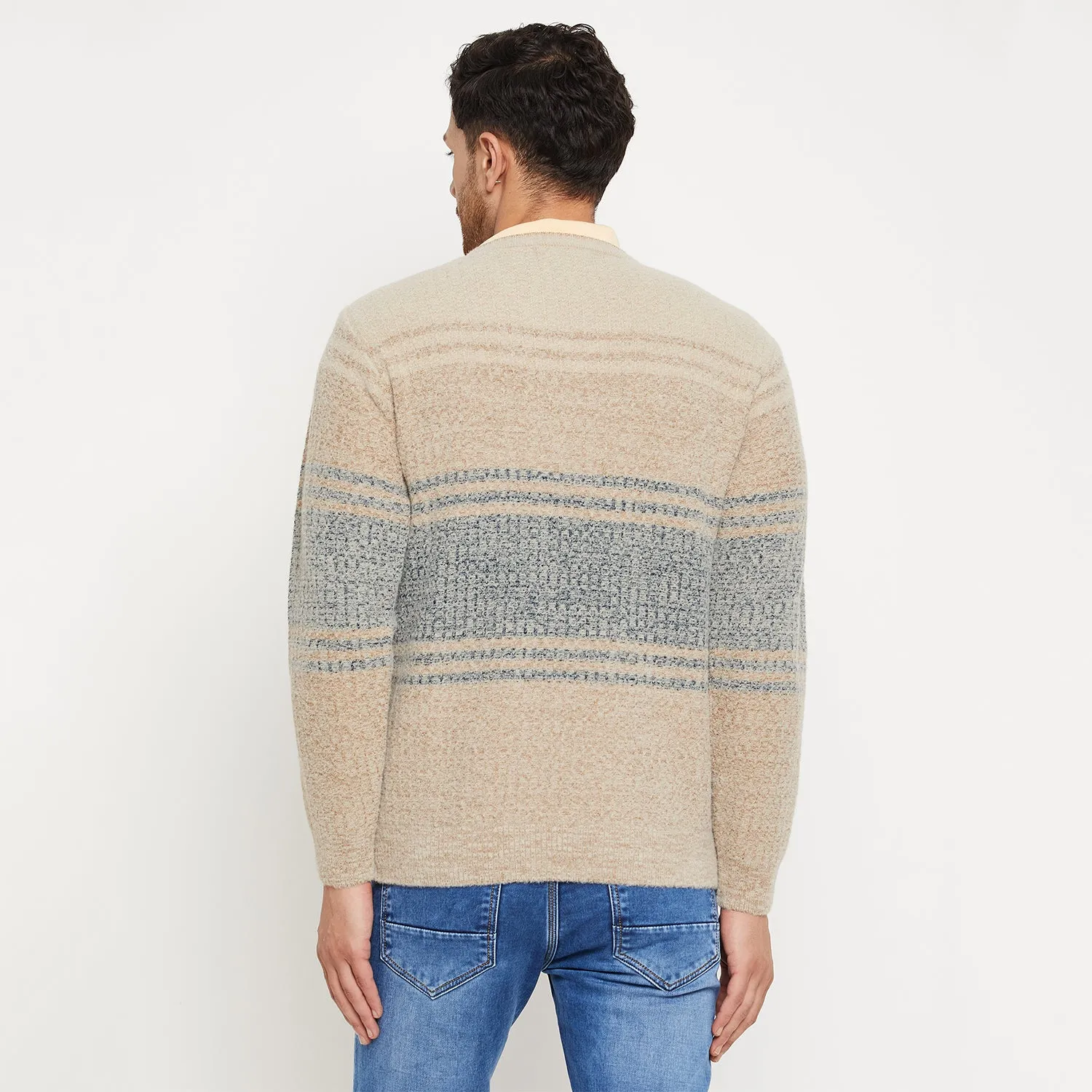 Duke Stardust Men Full Sleeve V Neck Sweater (SDS2123)