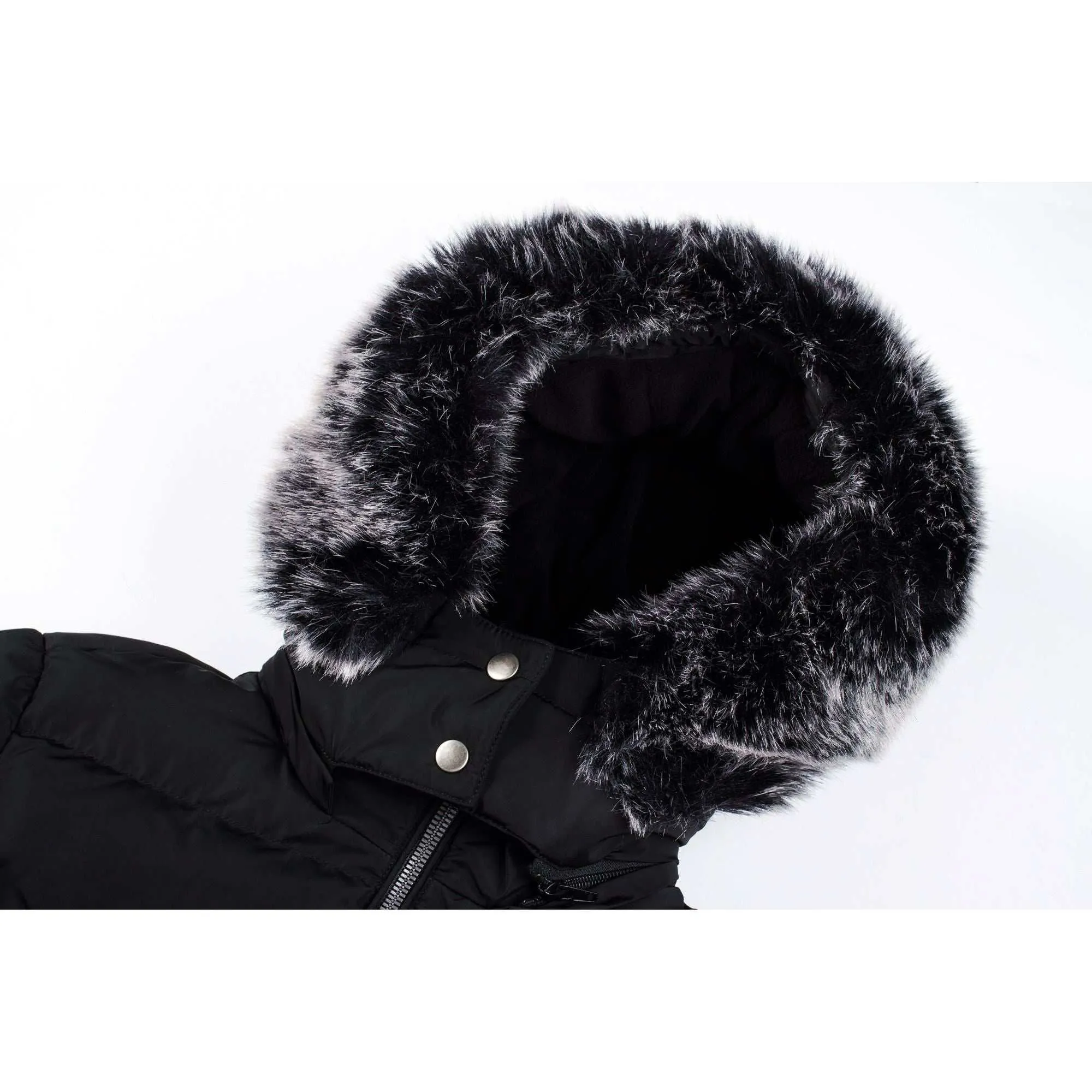 ELORA Women’s Winter Puffer Coat - Cozy Polar Fleece Lining & Detachable Hood