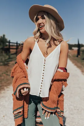 Everyday Perfection Shift Tank In White