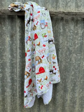 Farming Jersey Organic Cotton Swaddle