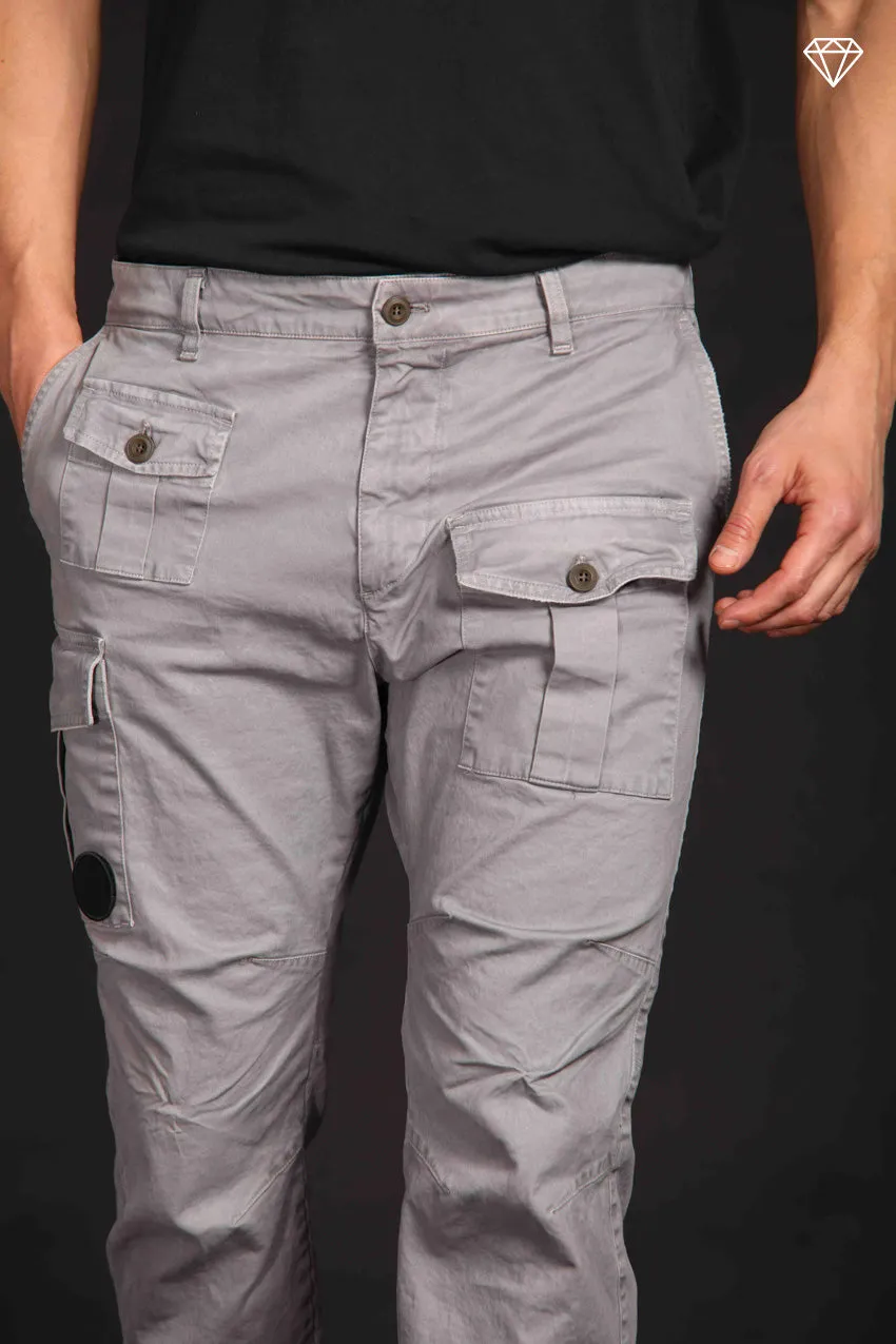 George Coolpocket men's gabardine cargo pants Logo Limited Edition carrot fit ①