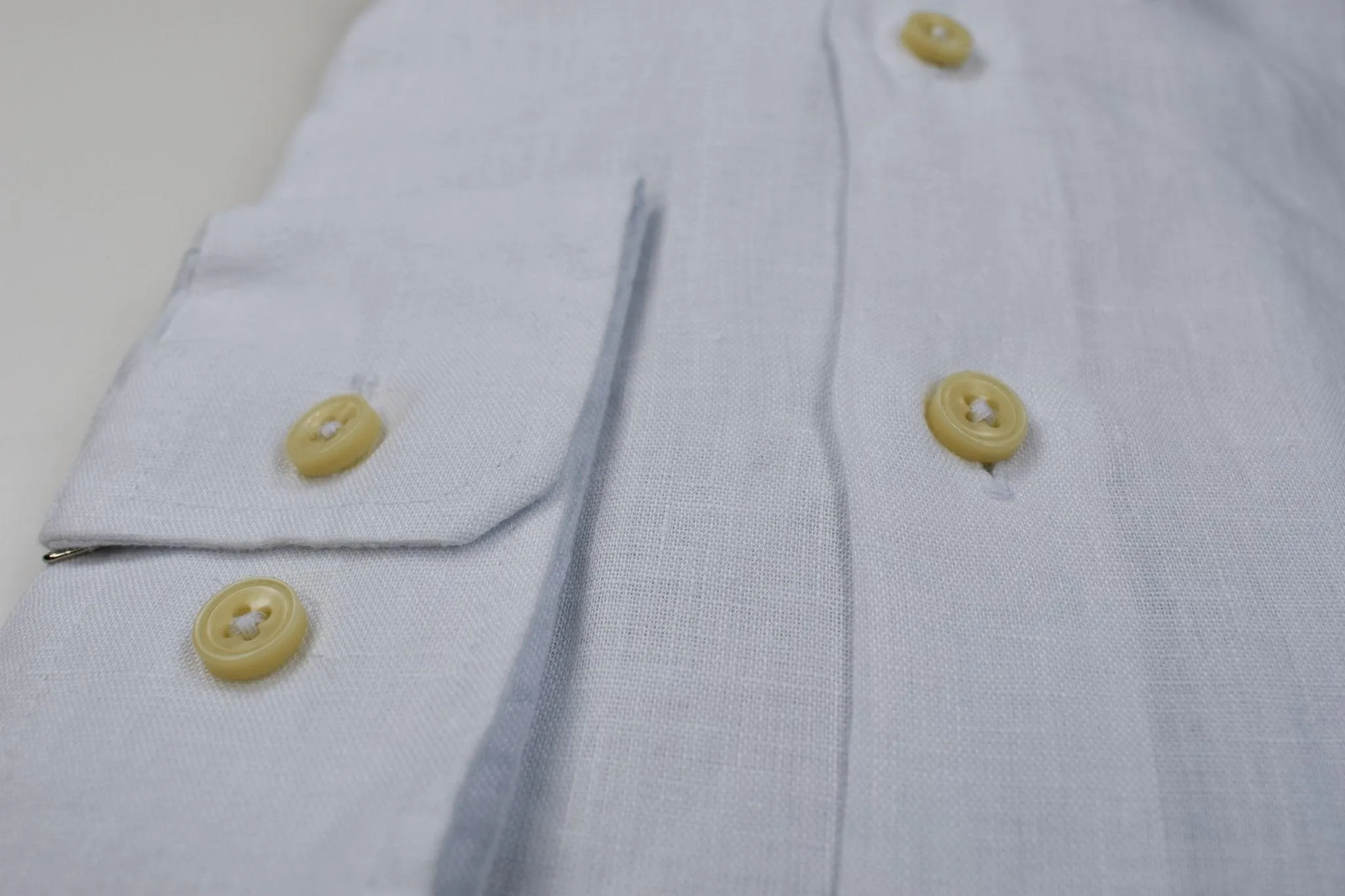 Gun Hill Mens Astley Linen Shirt - White
