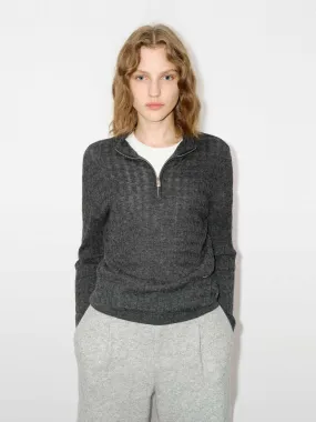 Half Zip Wool Sweater