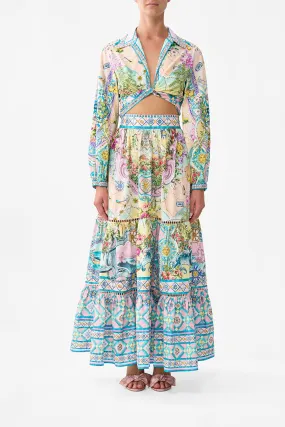 HIGH WAISTED TIERED SKIRT JUST COASTING