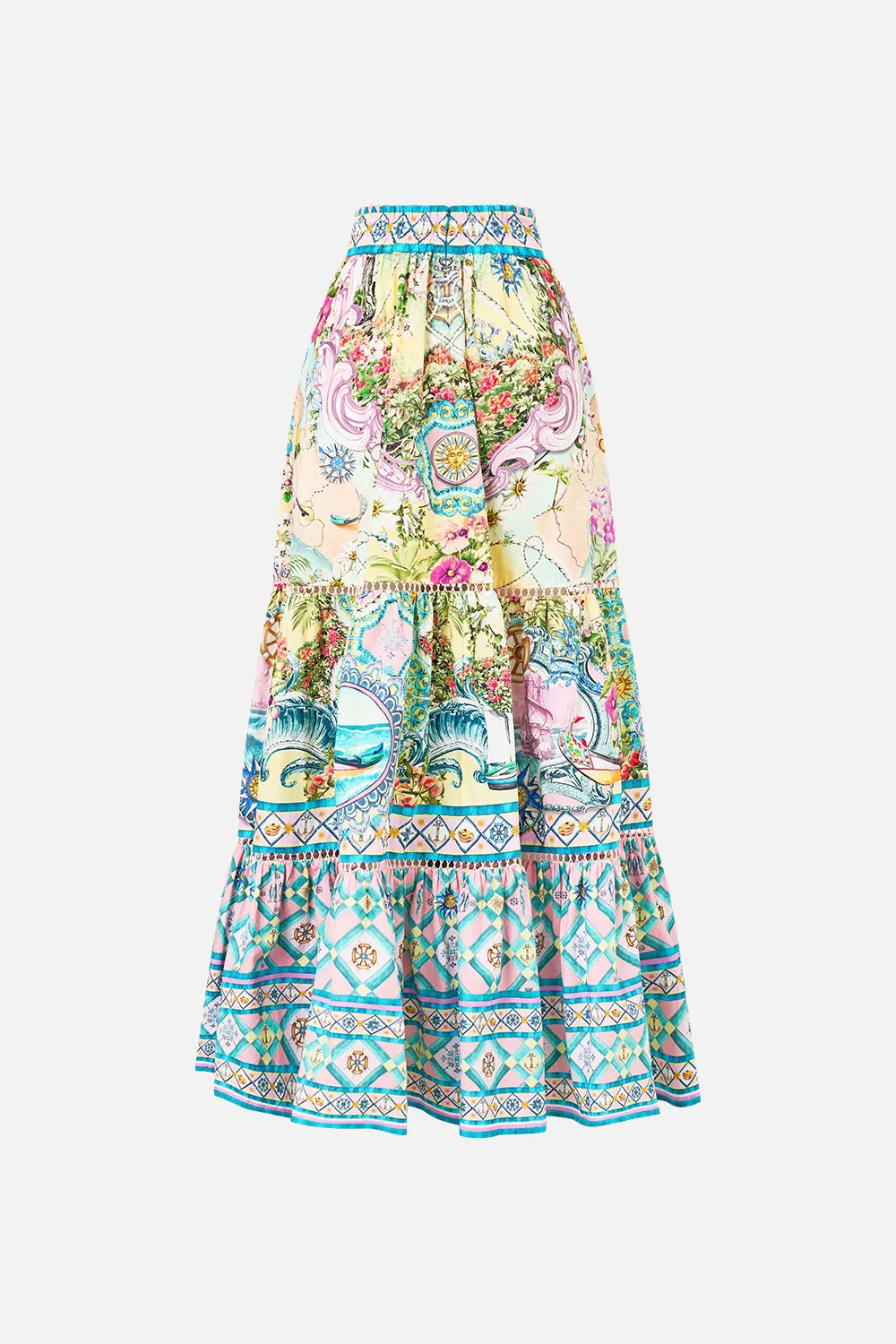 HIGH WAISTED TIERED SKIRT JUST COASTING