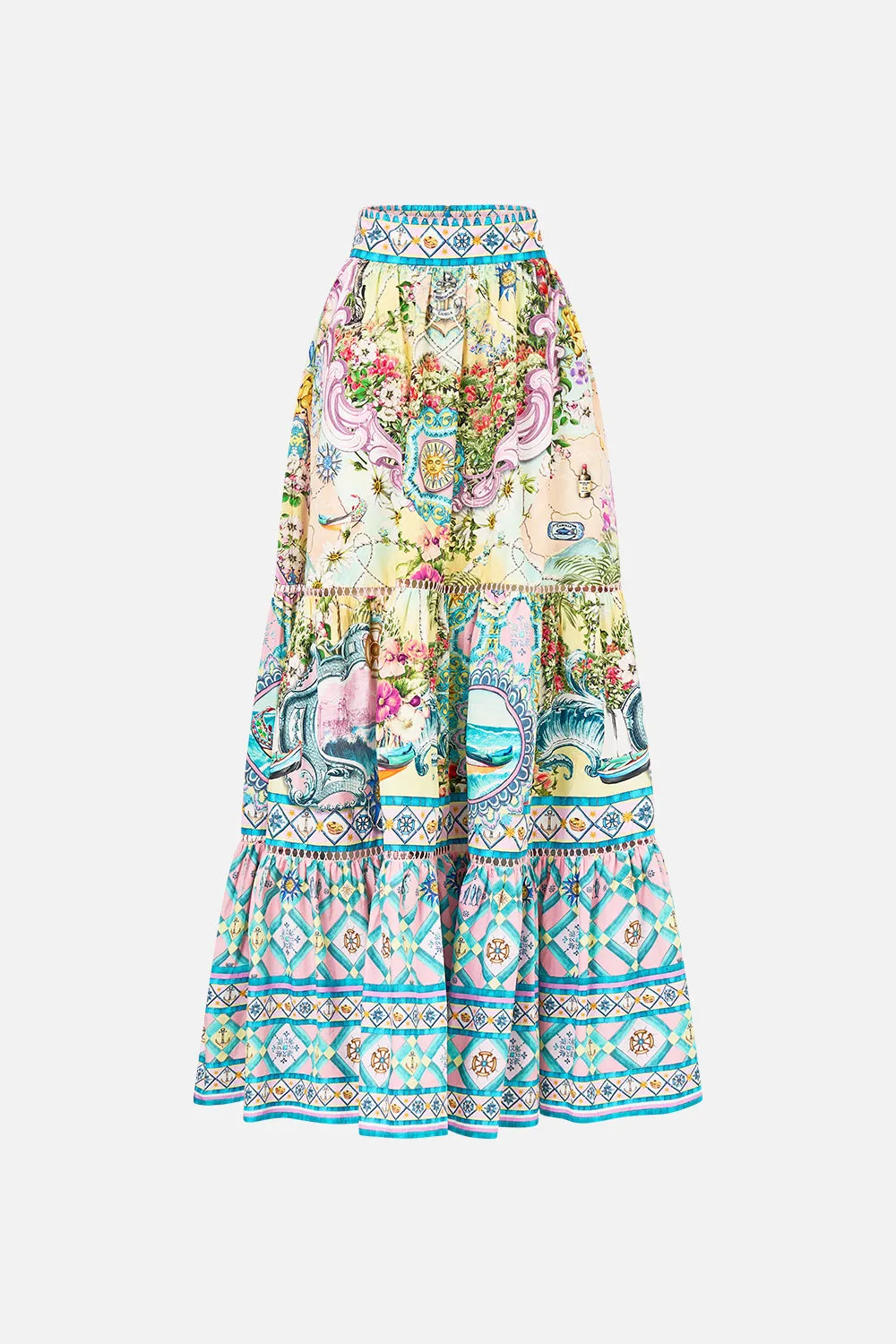 HIGH WAISTED TIERED SKIRT JUST COASTING