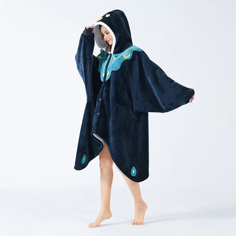Hoodies Blankets Flannel Wearable Blanket Sofa Cover Shawl Blanket