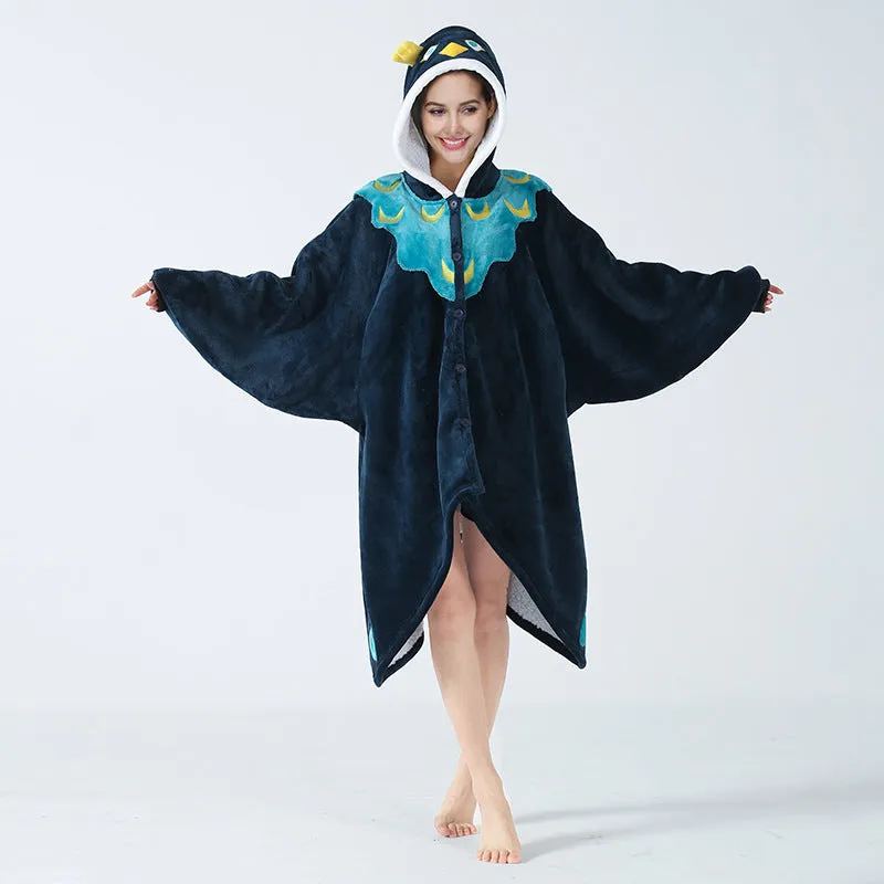 Hoodies Blankets Flannel Wearable Blanket Sofa Cover Shawl Blanket