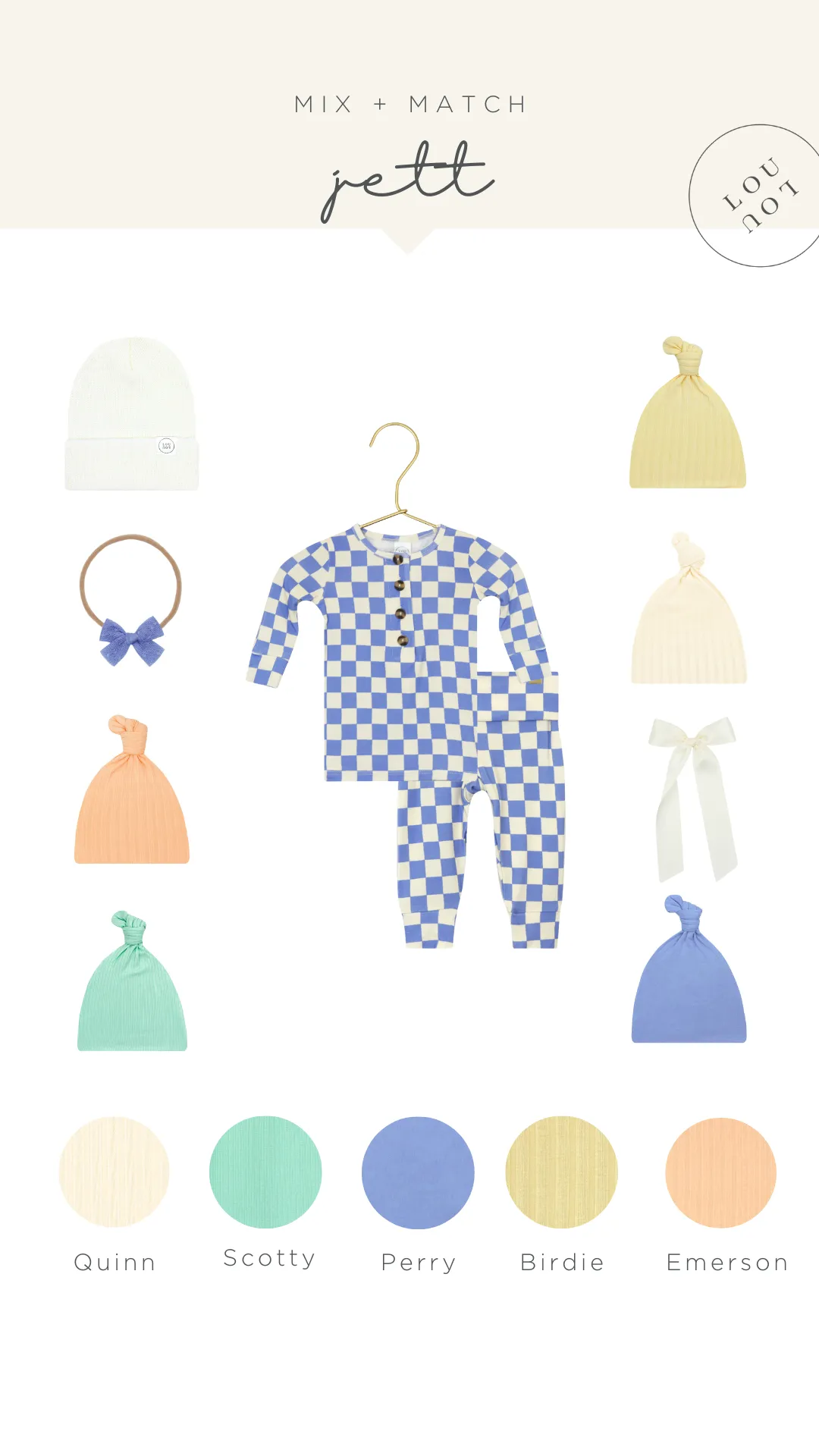 Jett Newborn Hat Bundle (Gown)