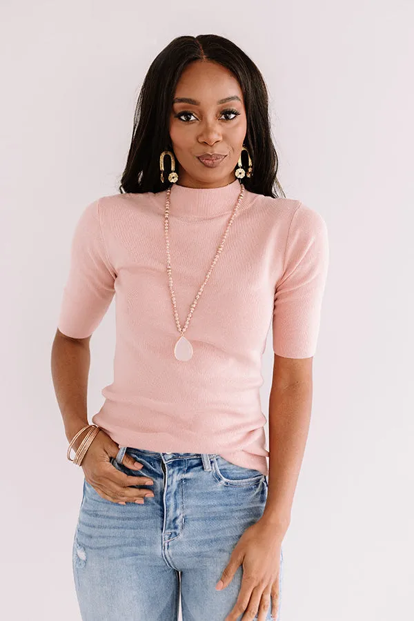 Kisses By The Fire Top In Blush