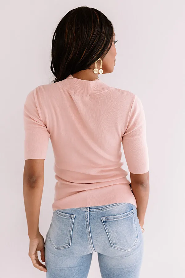 Kisses By The Fire Top In Blush