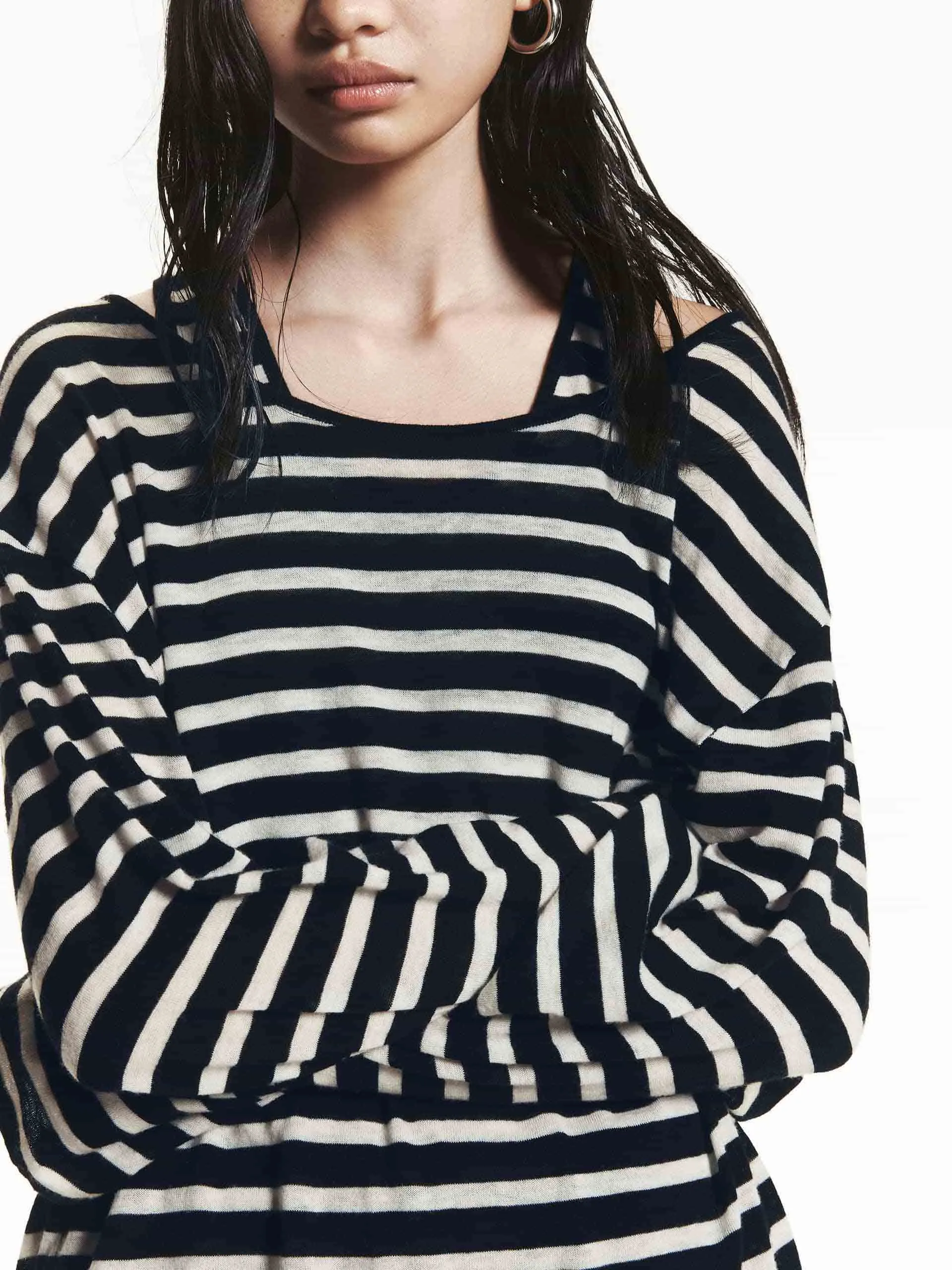 Loose Wool Sweater with Tank