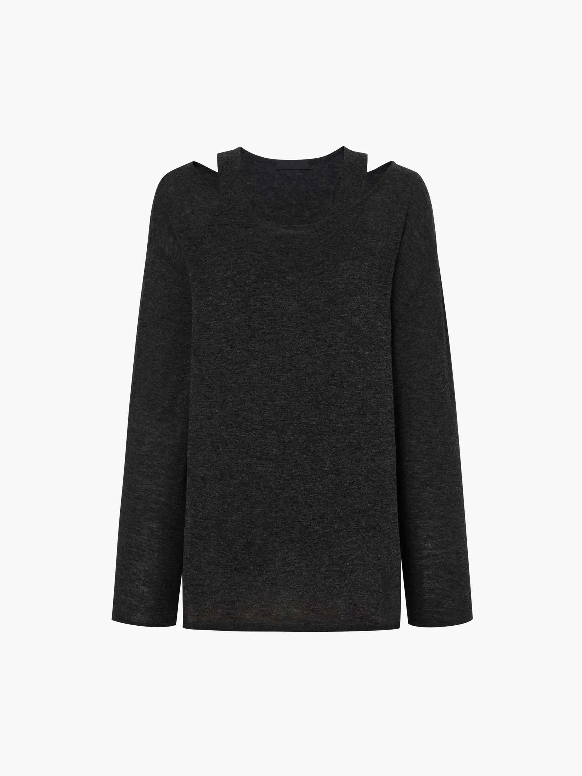 Loose Wool Sweater with Tank