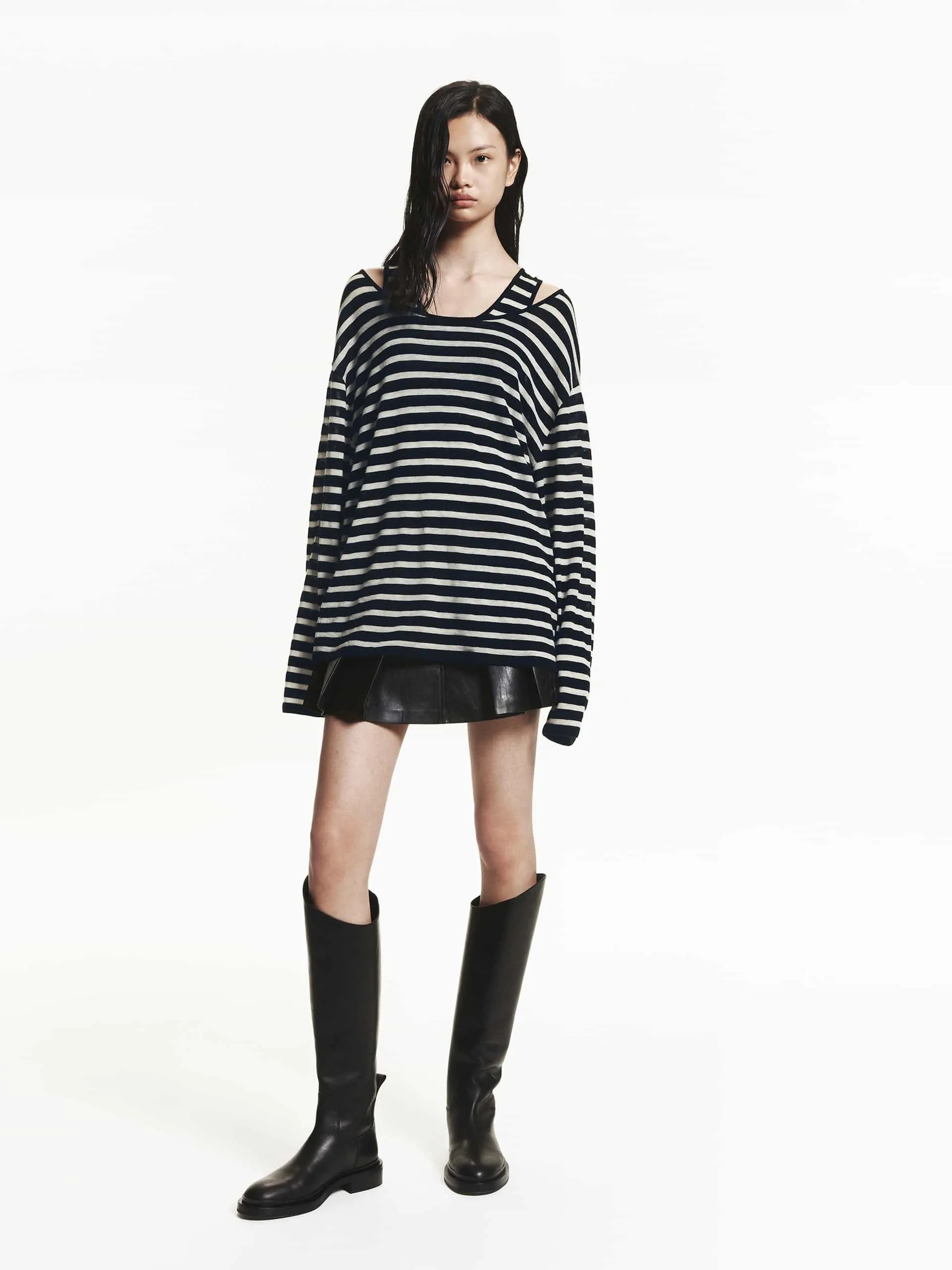 Loose Wool Sweater with Tank