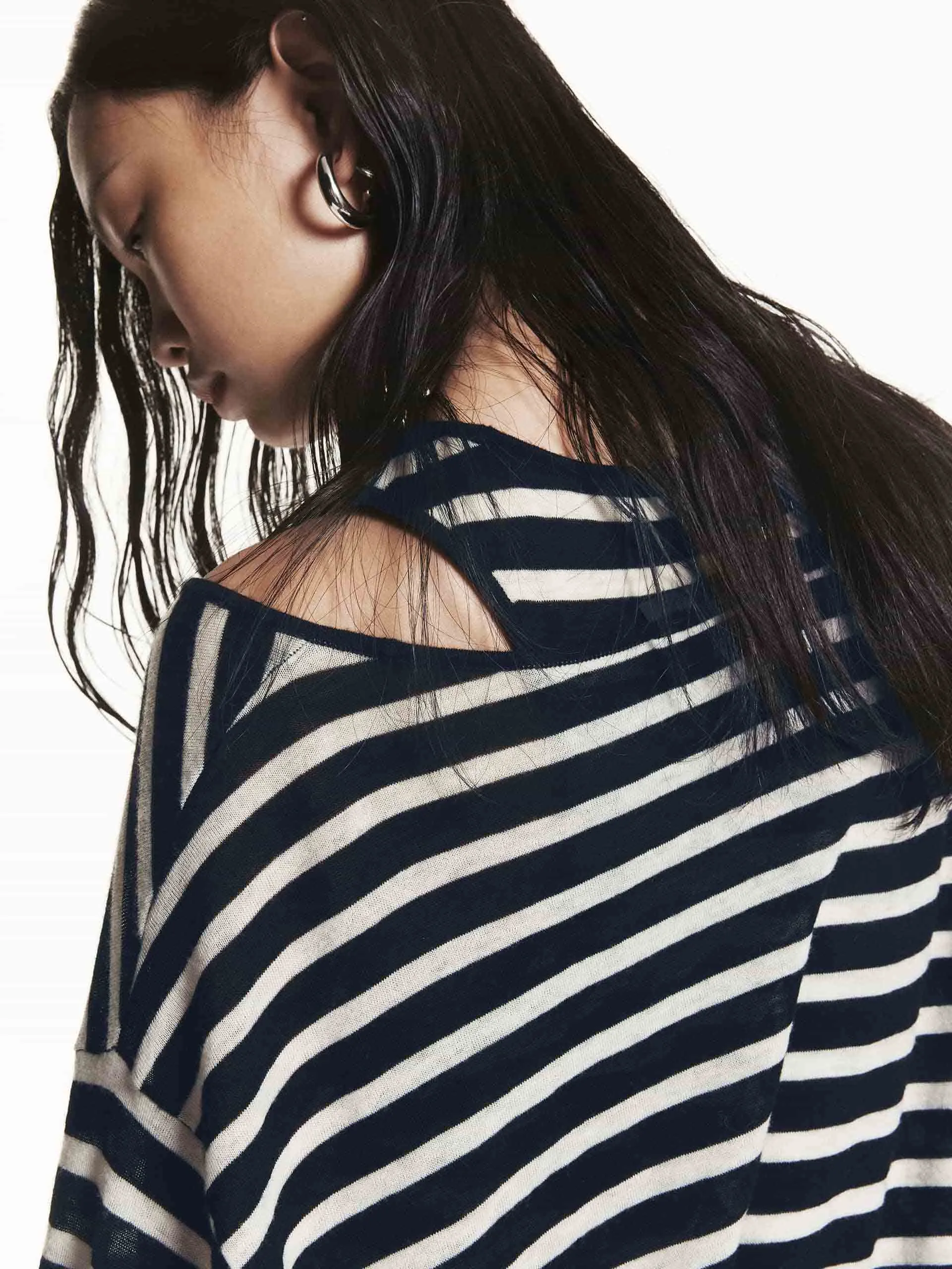 Loose Wool Sweater with Tank