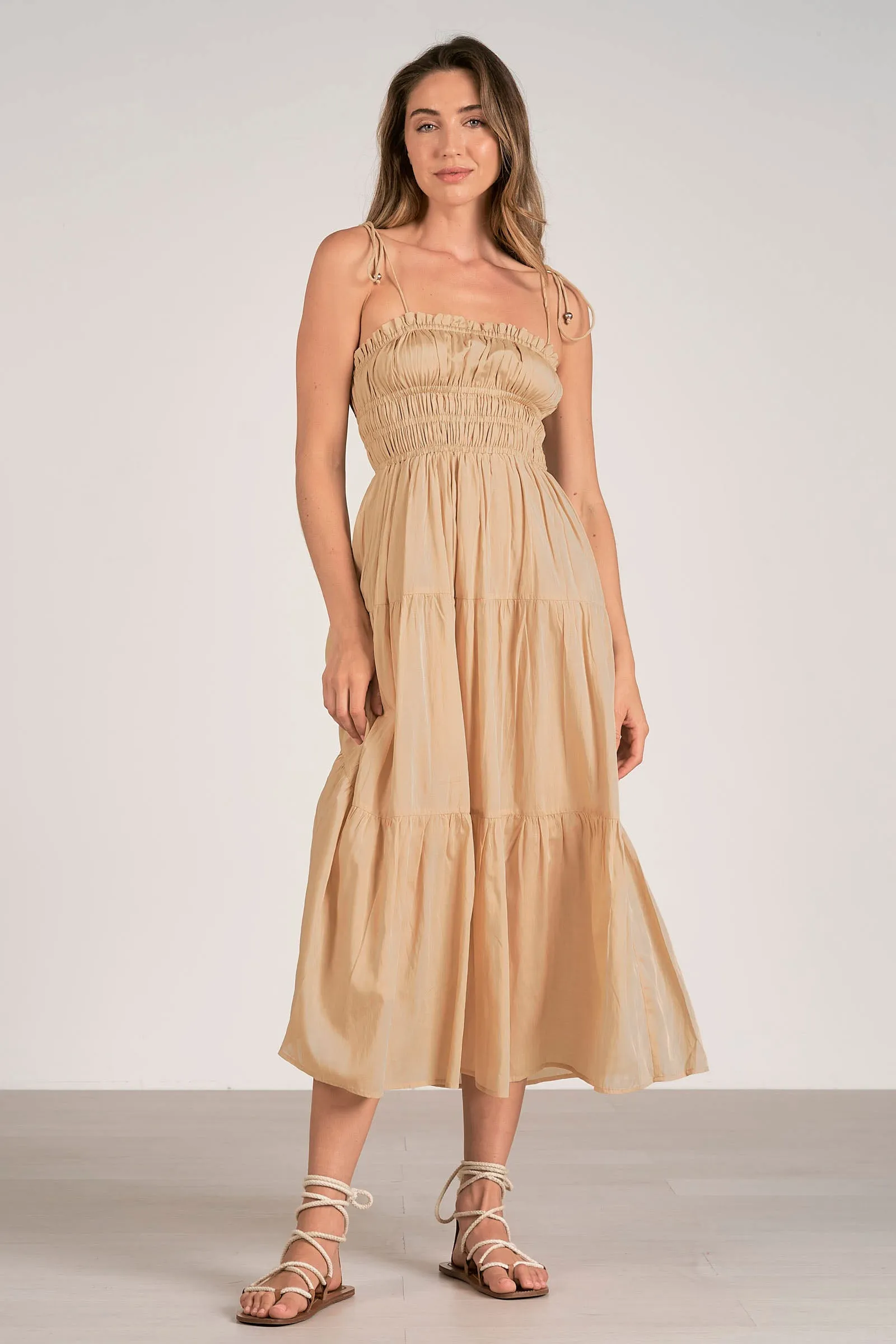 MIDI SMOCK SKIRT