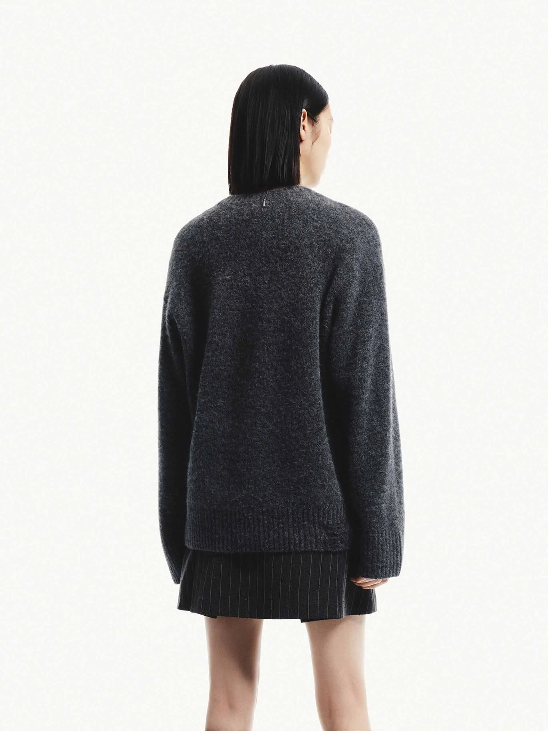 Mushroom Pattern Loose Sweater