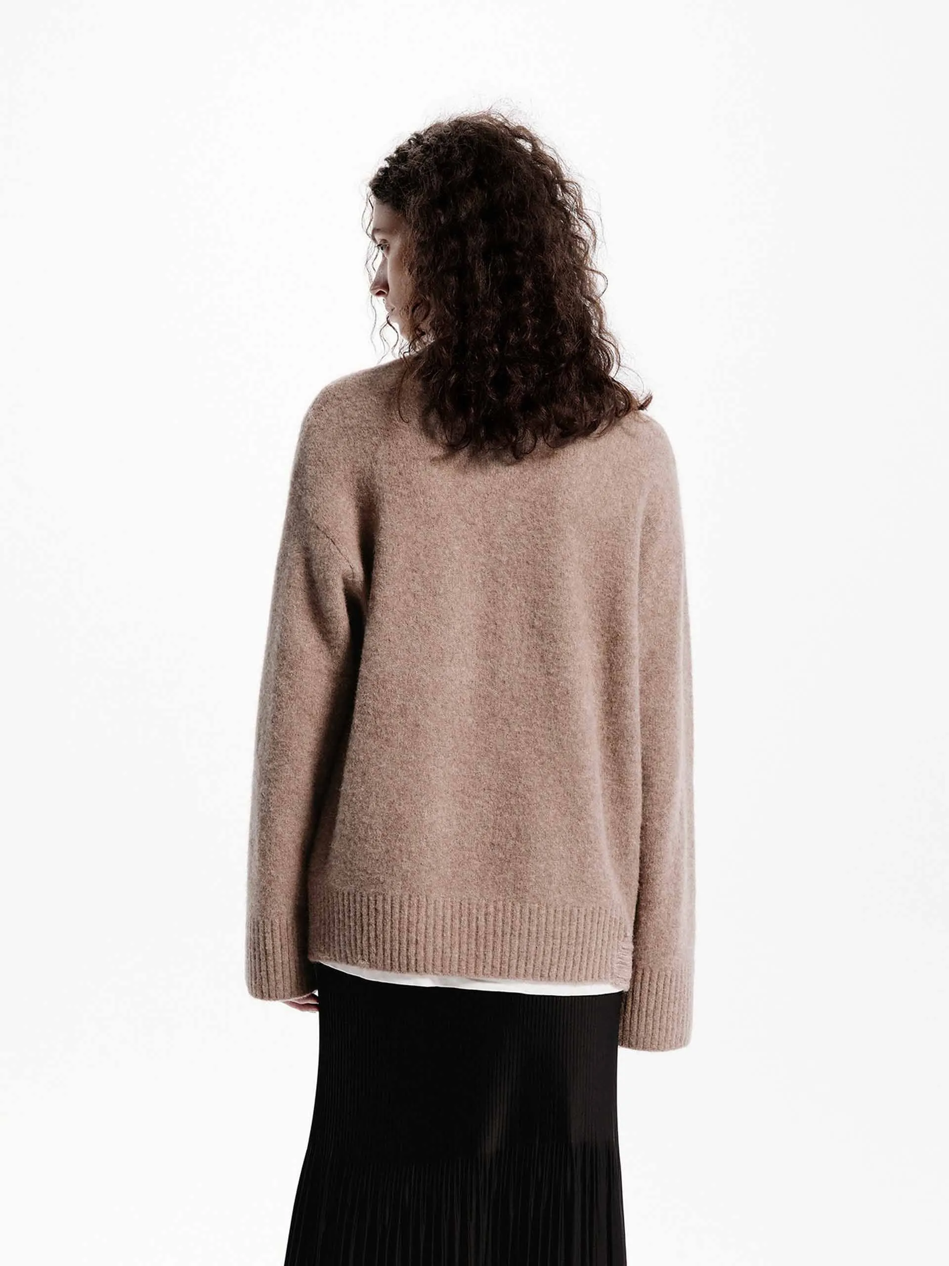 Mushroom Pattern Loose Sweater