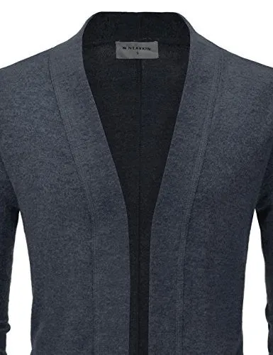 NEARKIN (NKNKCAC5) Open Front Daily Look Buttonless Knitwear Cardigan Sweaters CHARCOAL US XXXL(Tag size 3XL)