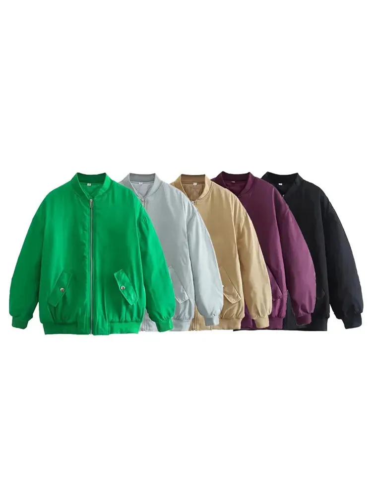 Oversized Bomber Jacket