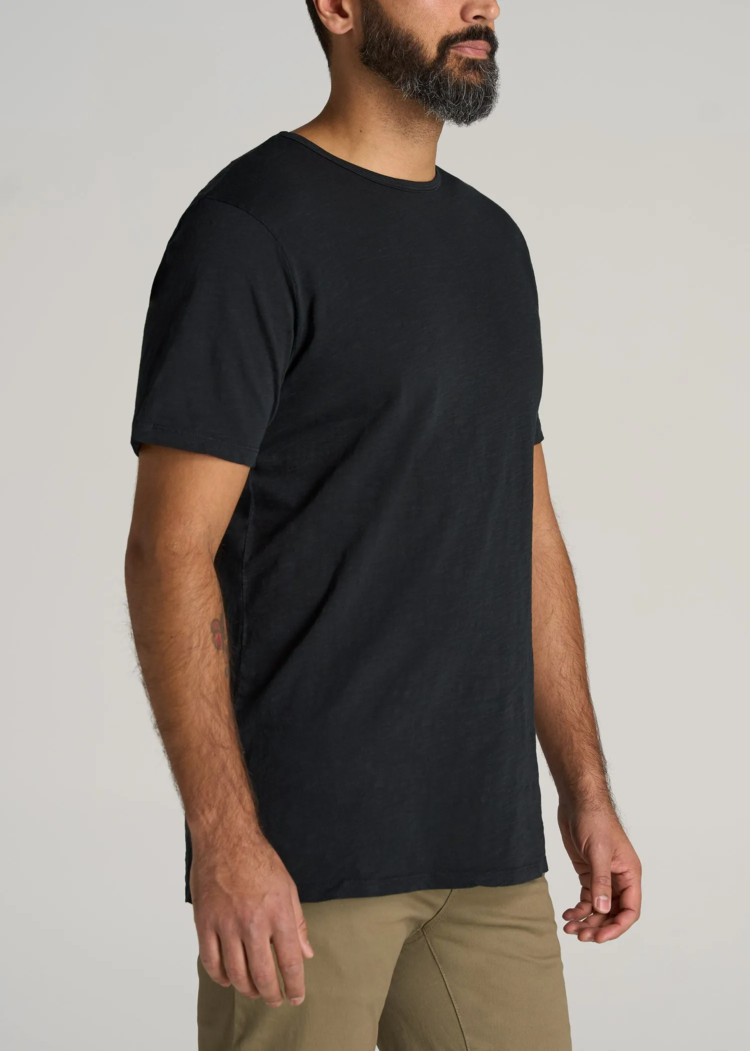 REGULAR-FIT Slub Tee in Black - Tall Men's Shirts