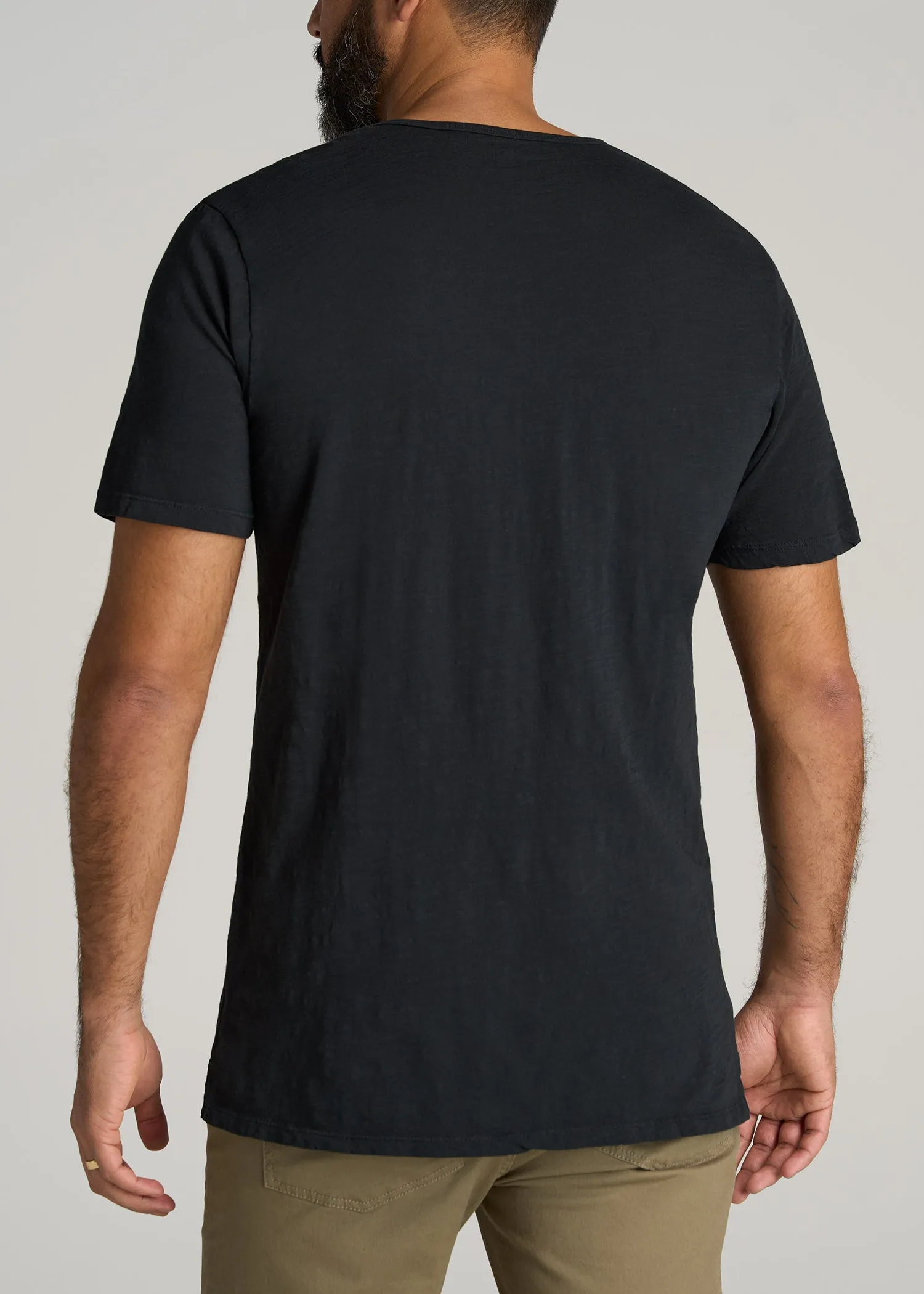 REGULAR-FIT Slub Tee in Black - Tall Men's Shirts