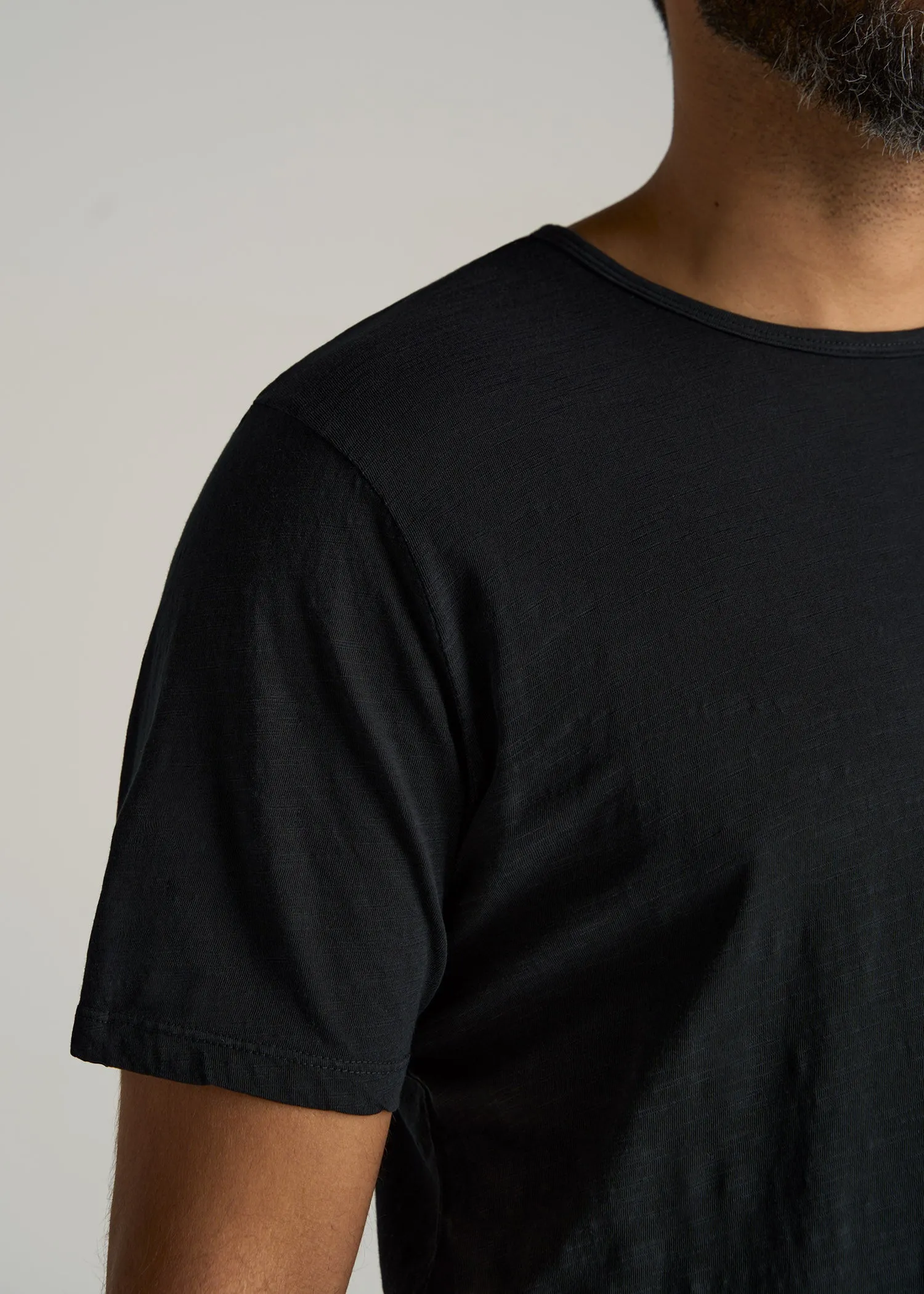 REGULAR-FIT Slub Tee in Black - Tall Men's Shirts