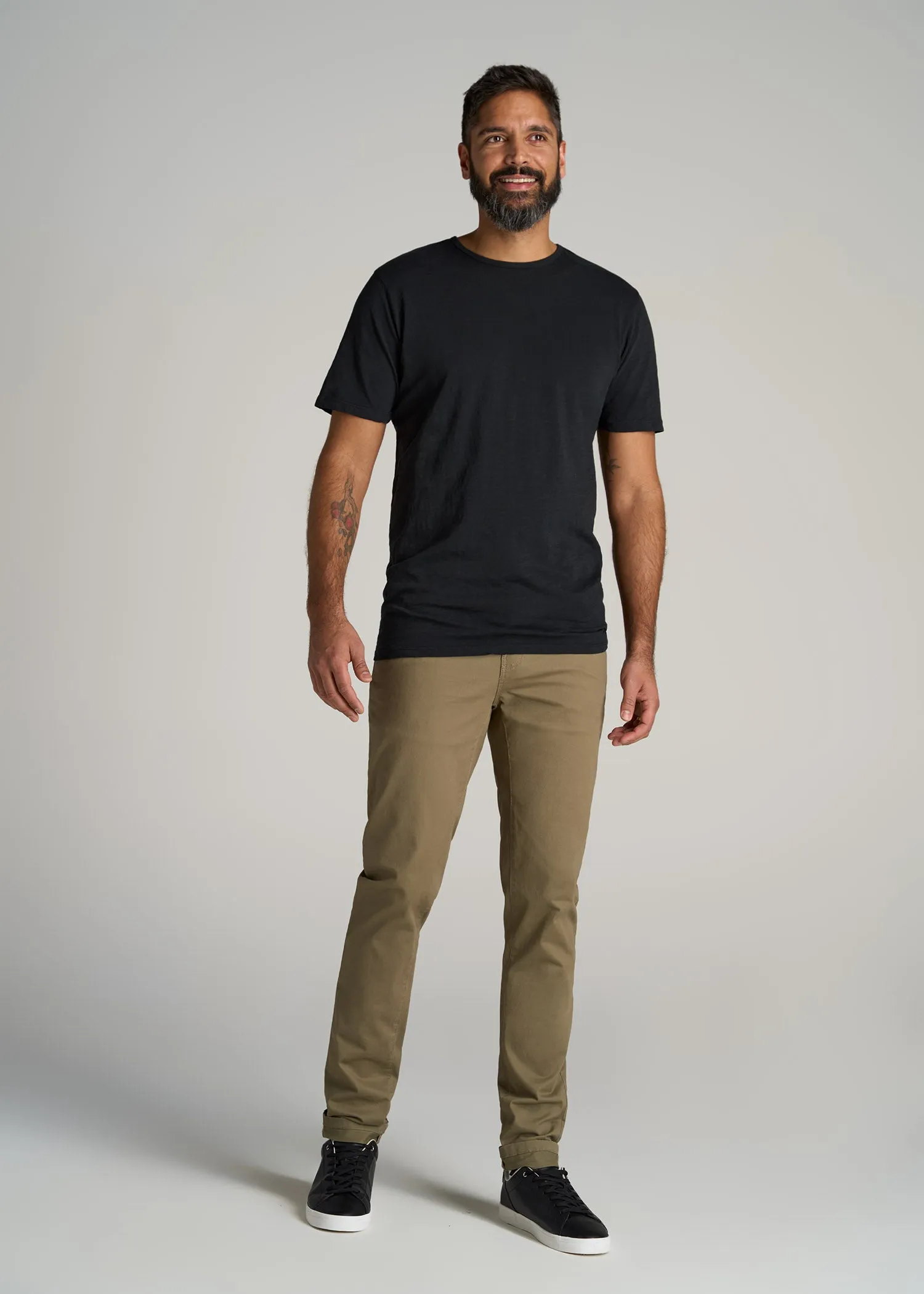 REGULAR-FIT Slub Tee in Black - Tall Men's Shirts