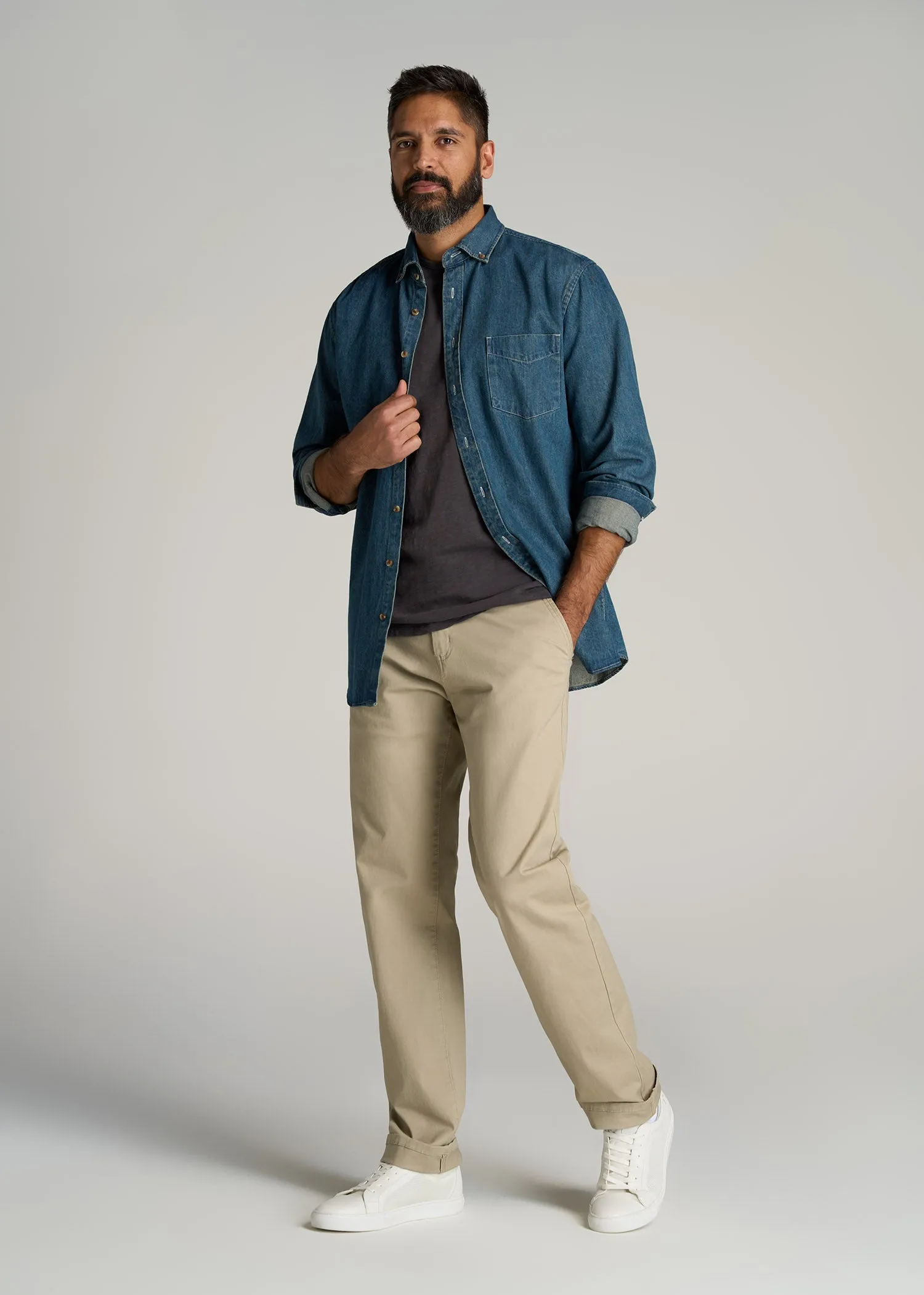 REGULAR-FIT Slub Tee in Charcoal - Tall Men's Shirts