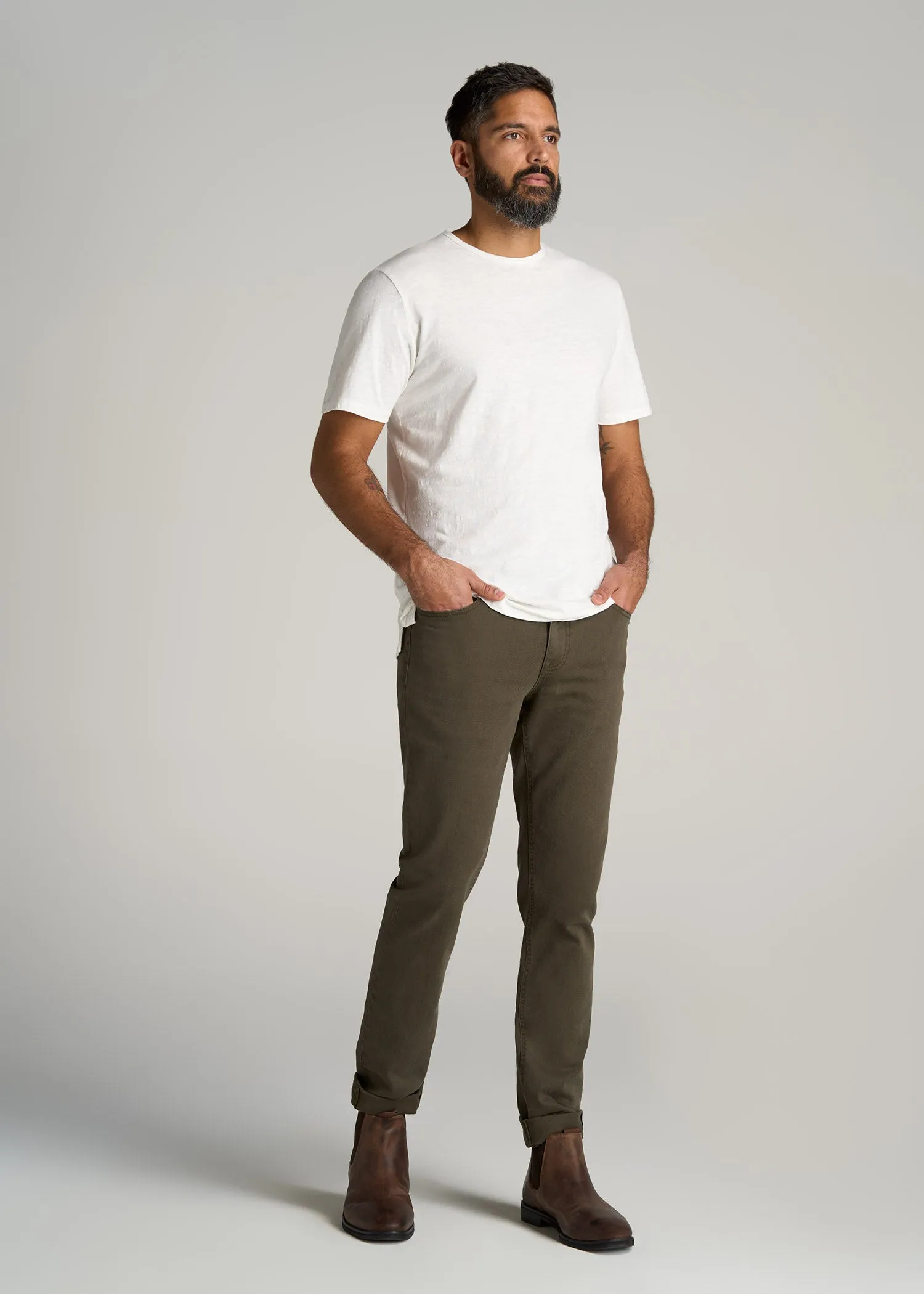 REGULAR-FIT Slub Tee in Ecru White - Tall Men's Shirts