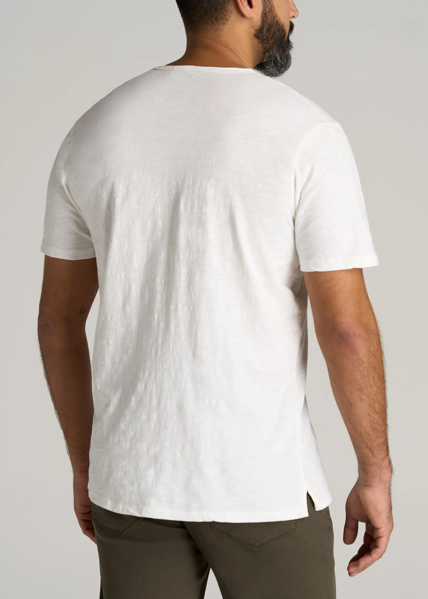 REGULAR-FIT Slub Tee in Ecru White - Tall Men's Shirts