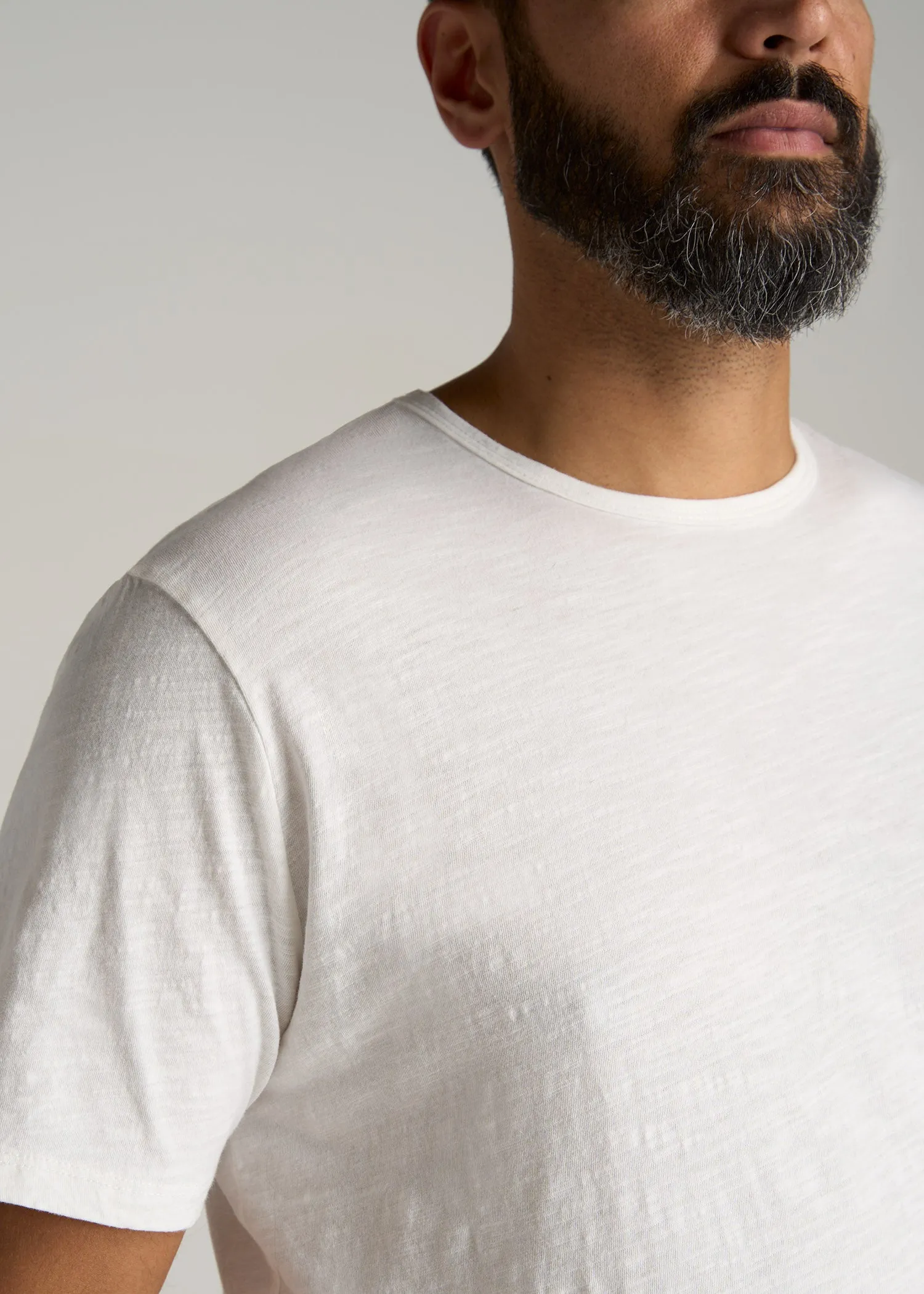 REGULAR-FIT Slub Tee in Ecru White - Tall Men's Shirts