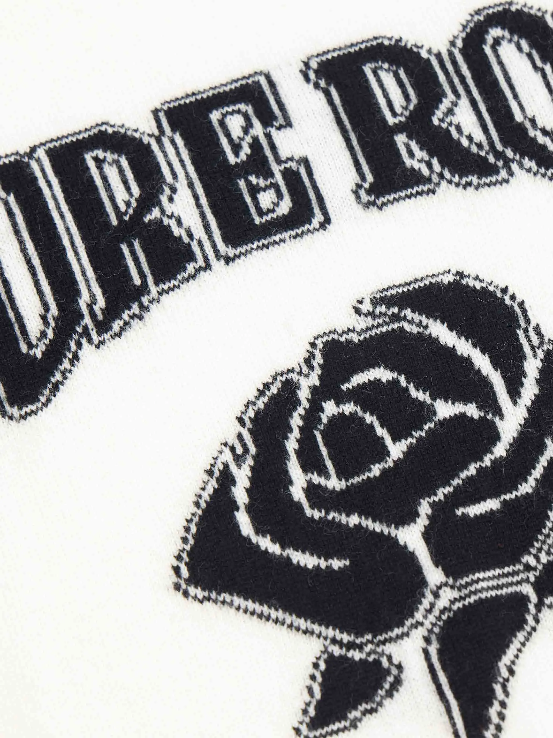 Rose Pattern Wool Sweater