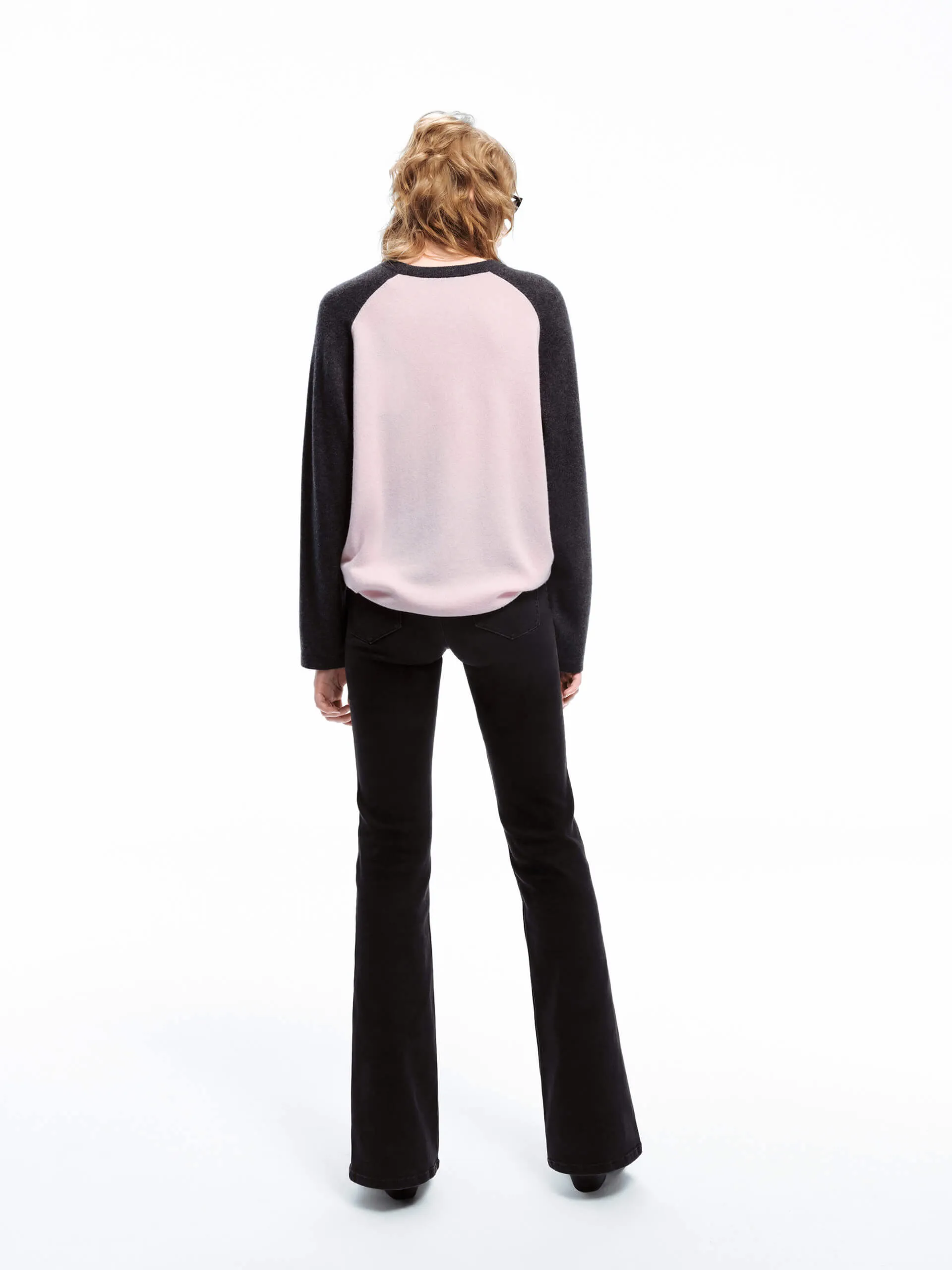 Rose Pattern Wool Sweater