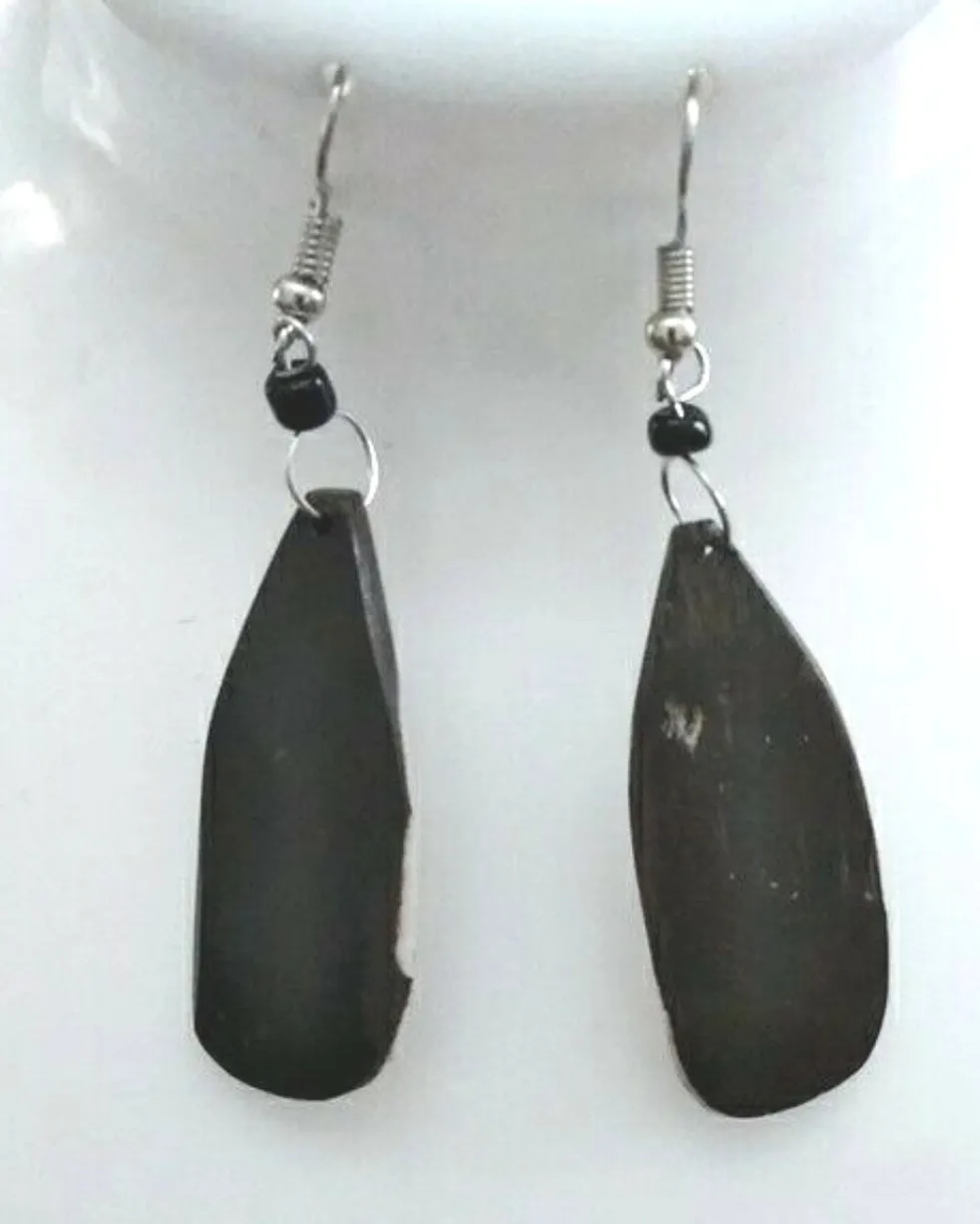 Tanzania Batik  dangle hook Earrings