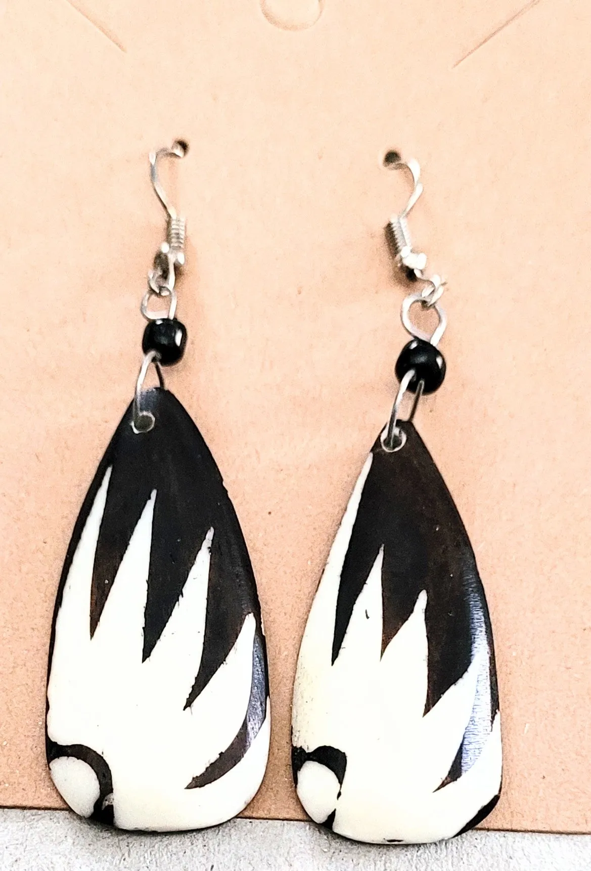 Tanzania Batik  dangle hook Earrings