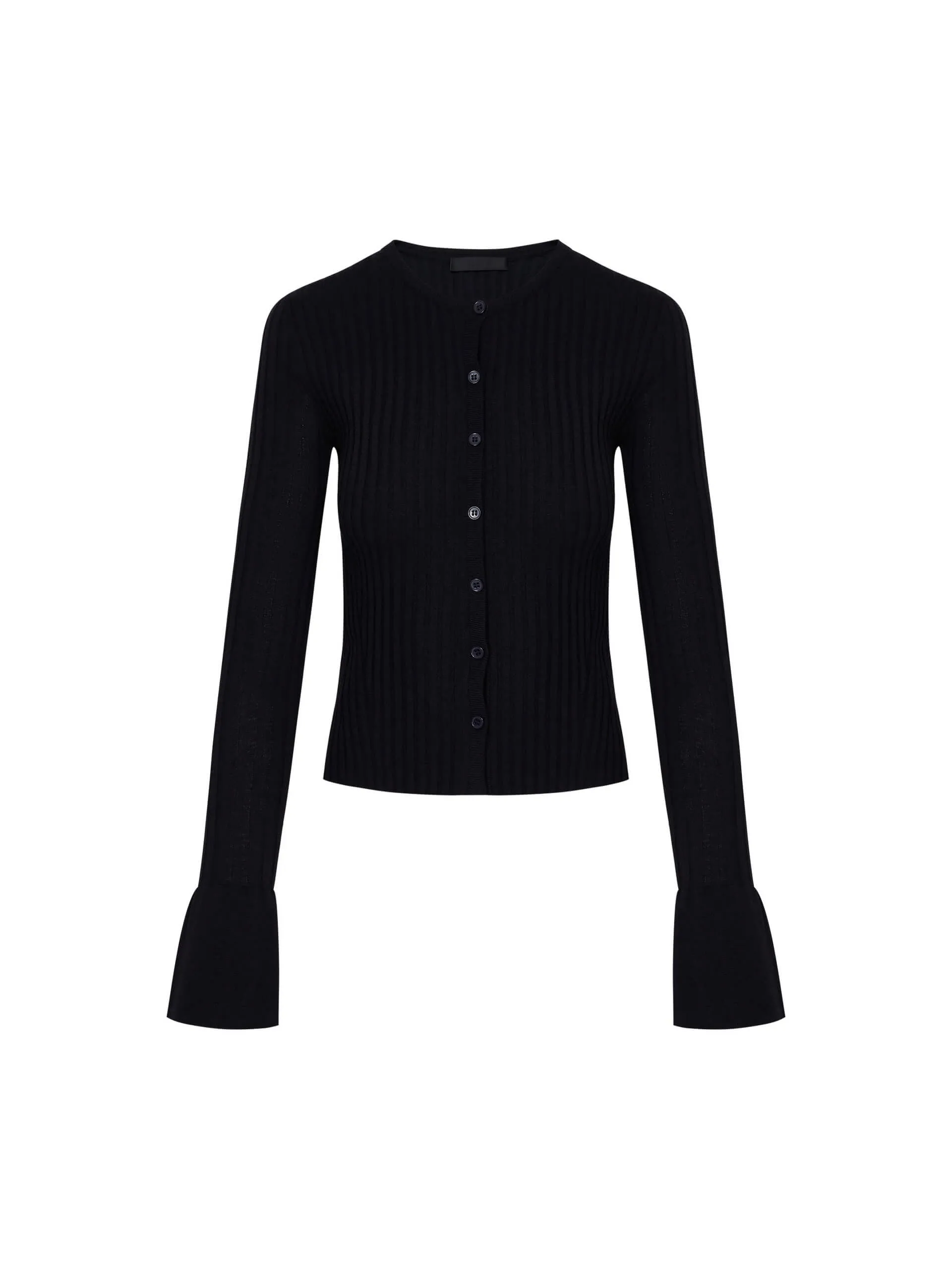 Trumpet Cuff Ribbed Sweater