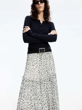 Trumpet Cuff Ribbed Sweater