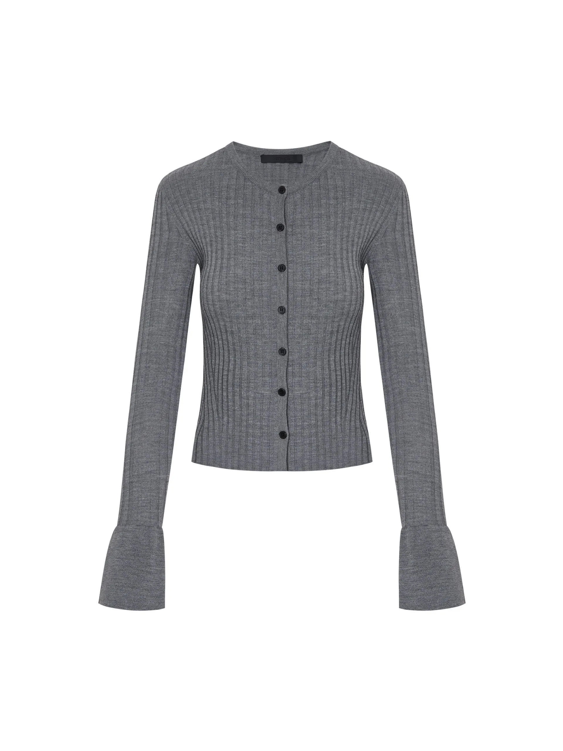 Trumpet Cuff Ribbed Sweater