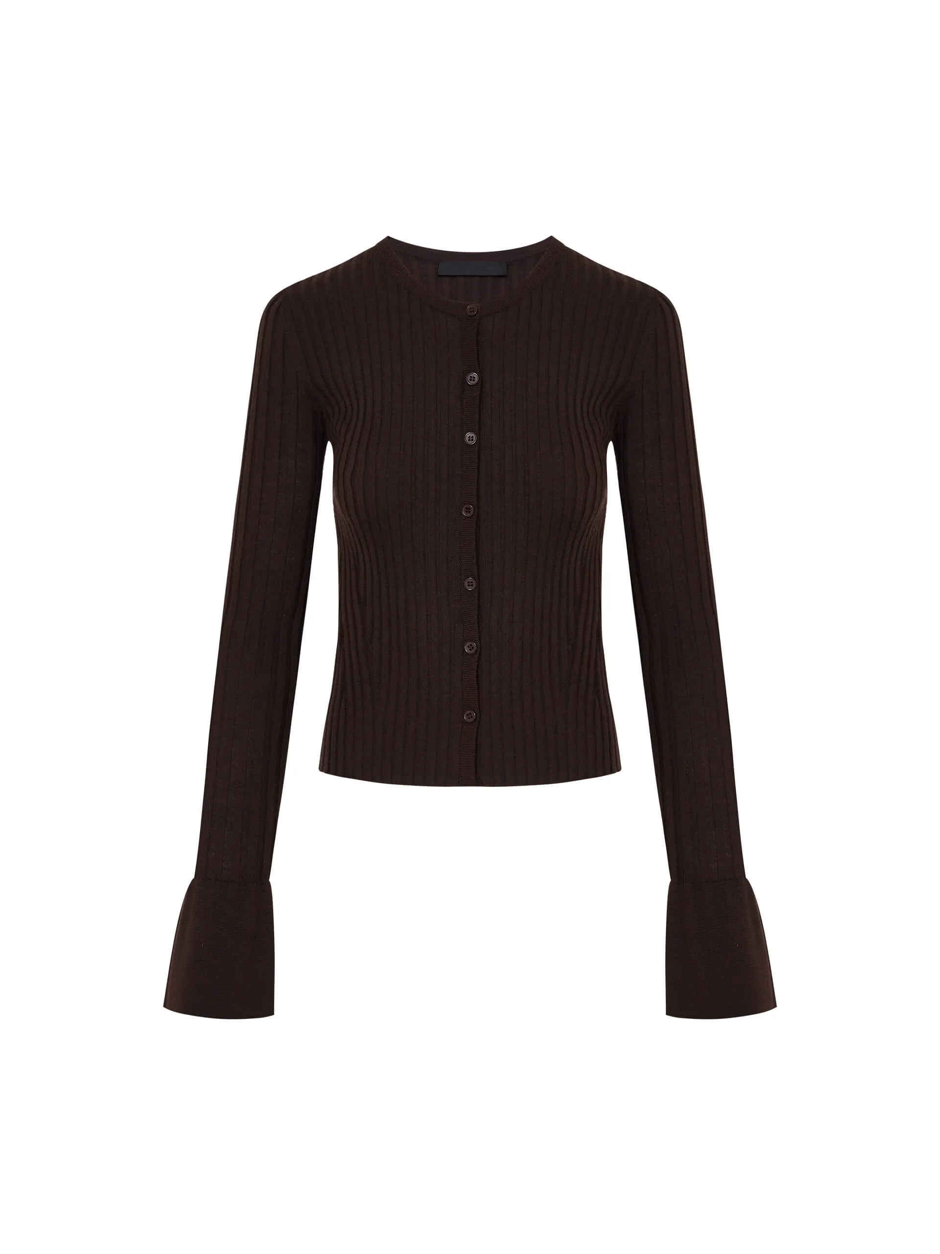 Trumpet Cuff Ribbed Sweater
