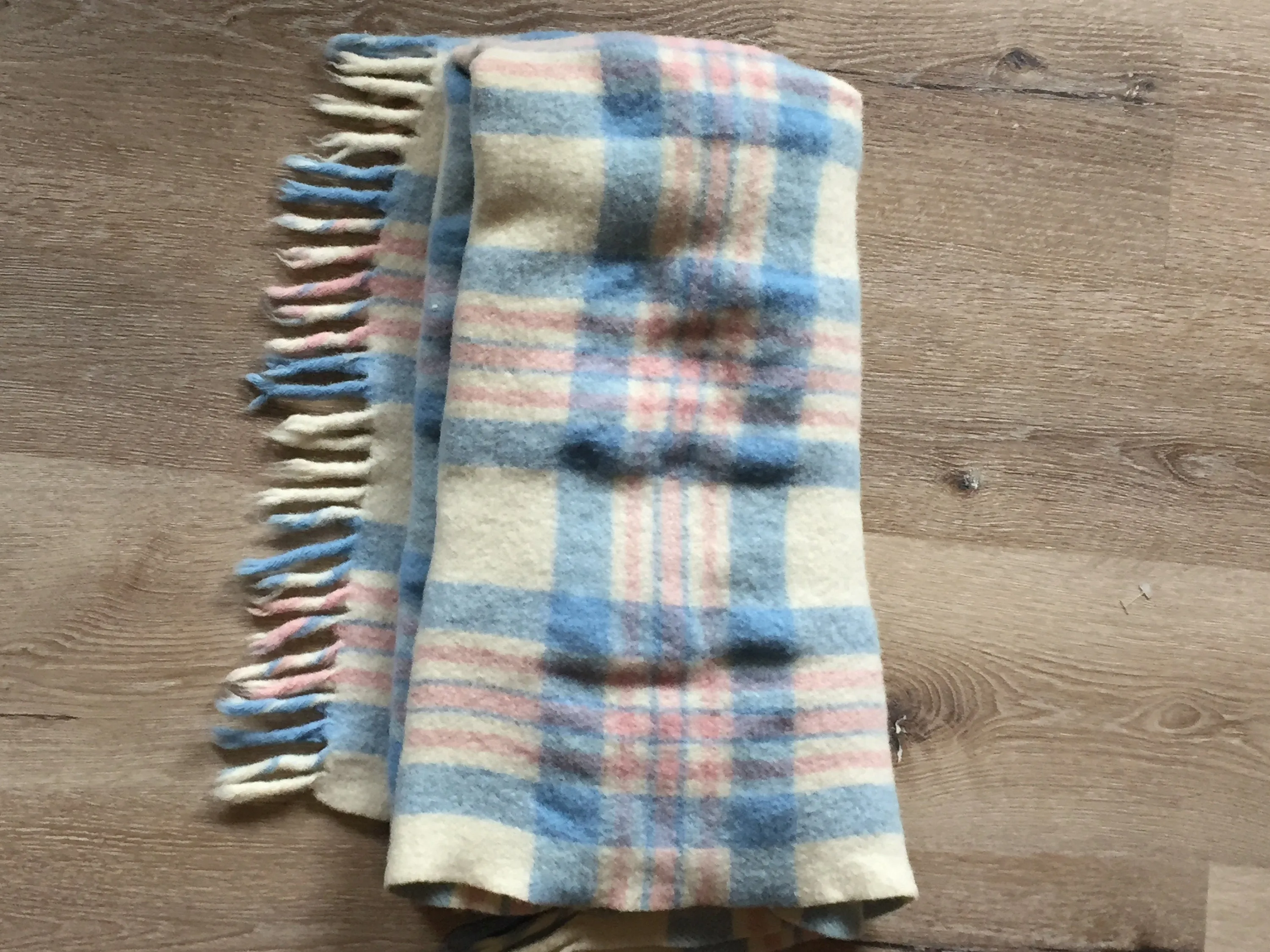 Vintage Lambswool Lap Blanket