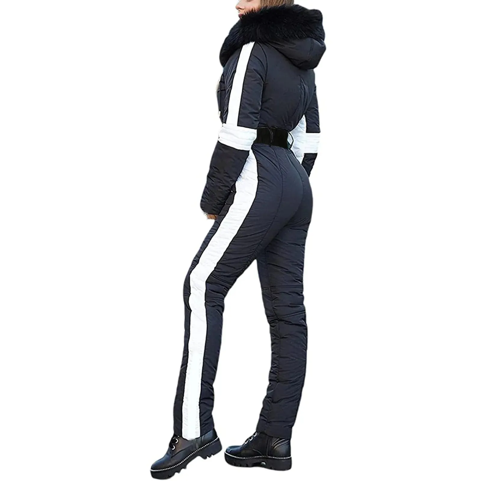 Winter Adventure Awaits Stay Warm and Stylish with Our Women's Hooded Ski Jumpsuit – Your Perfect Companion for Outdoor Sports