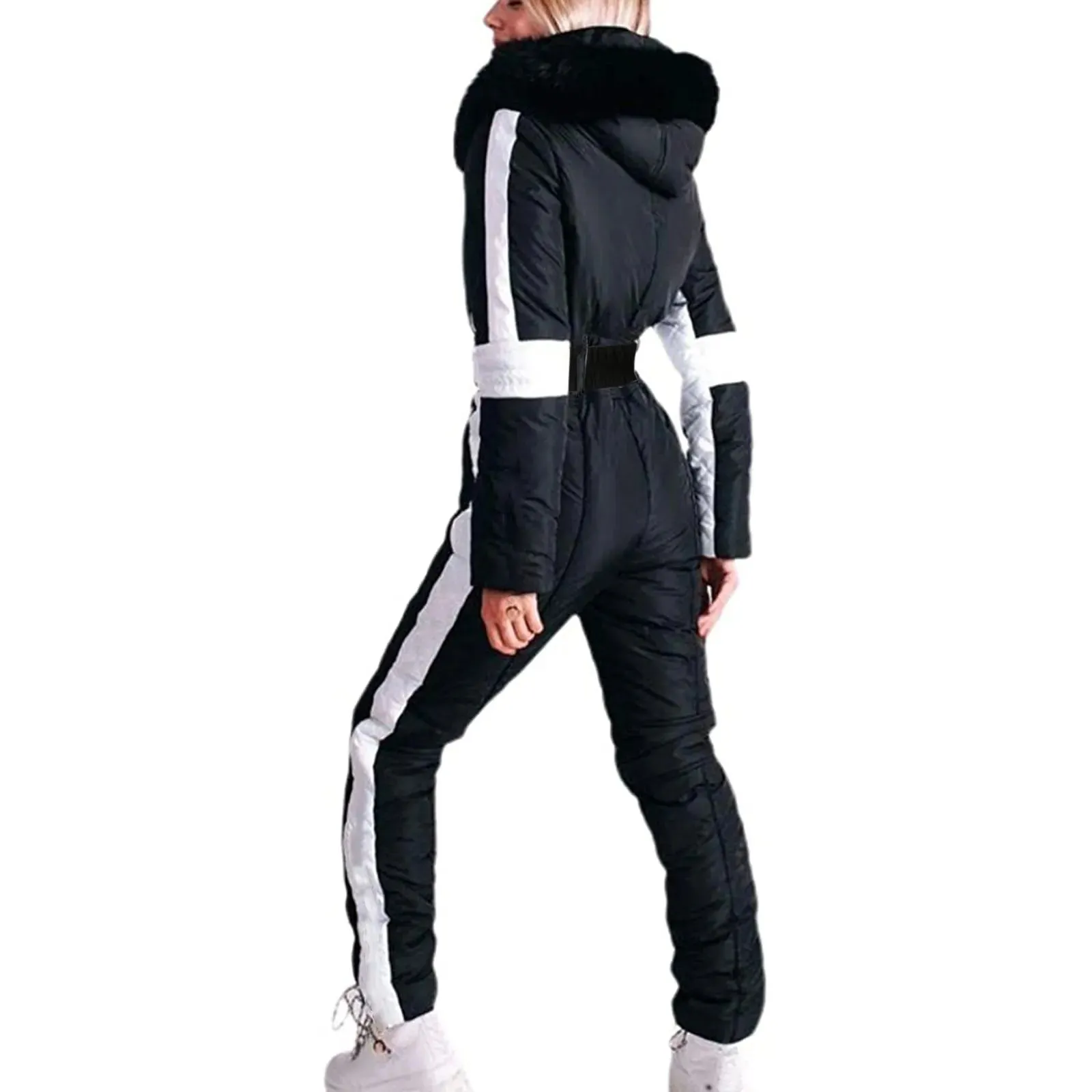Winter Adventure Awaits Stay Warm and Stylish with Our Women's Hooded Ski Jumpsuit – Your Perfect Companion for Outdoor Sports