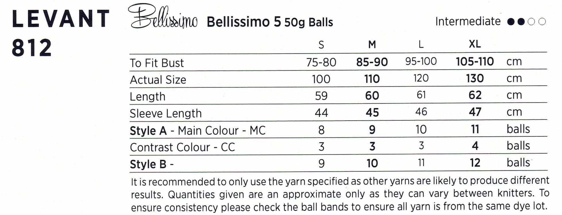 Women - Texyarns Leaflet 812 Levant